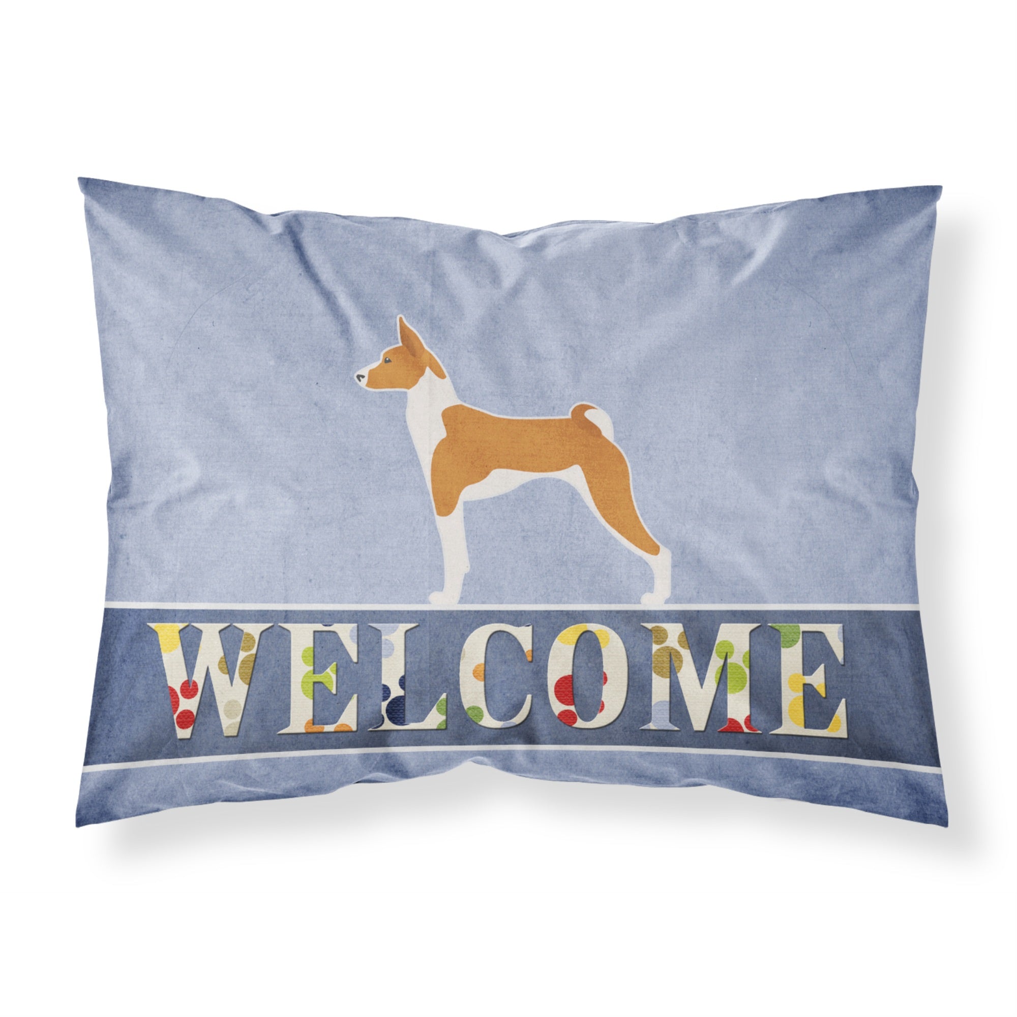 Caroline'S Treasures Basenji Welcome Pillowcase, Standard,