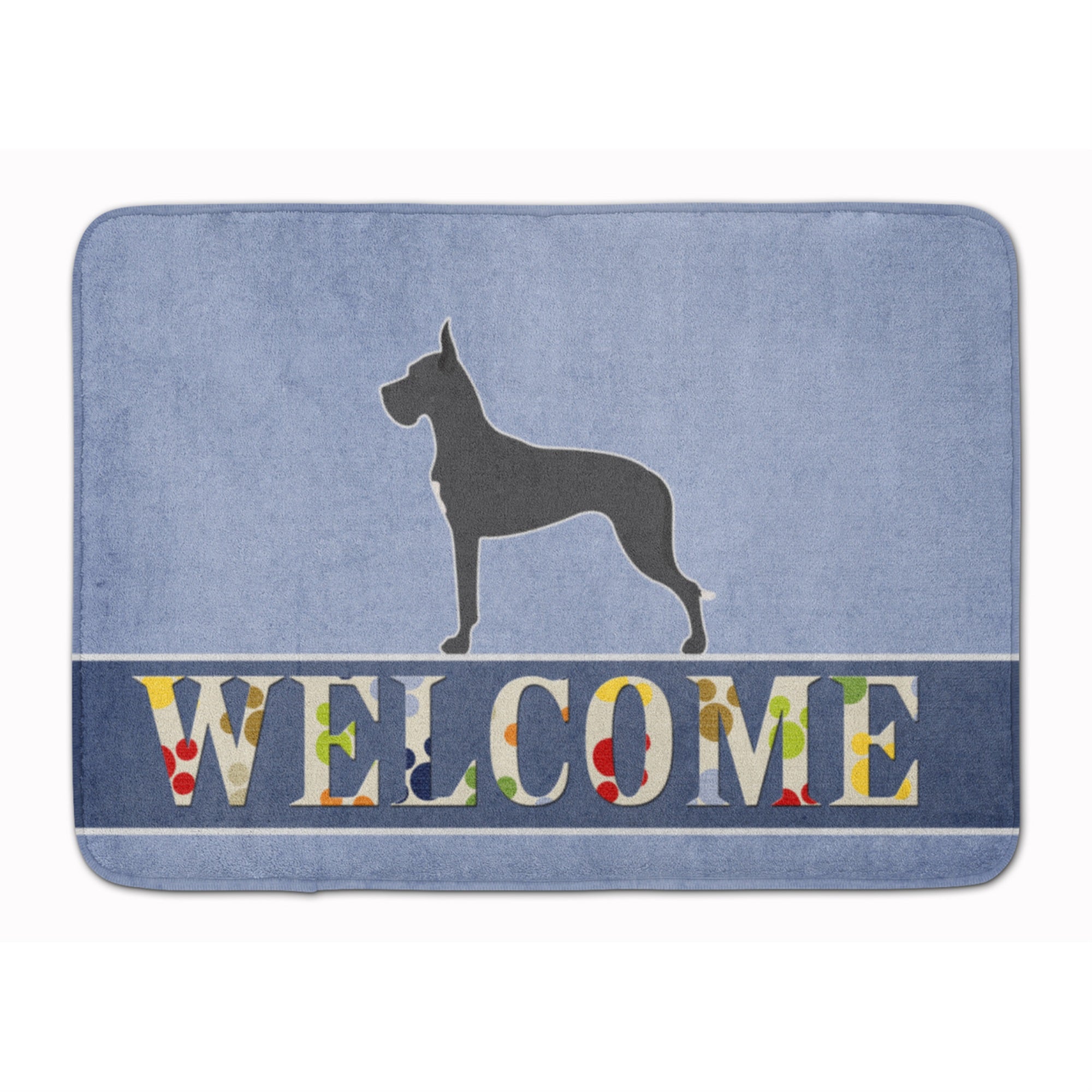 Caroline'S Treasures Dane Welcome Floor Mat, 19 X 27, Multicolor