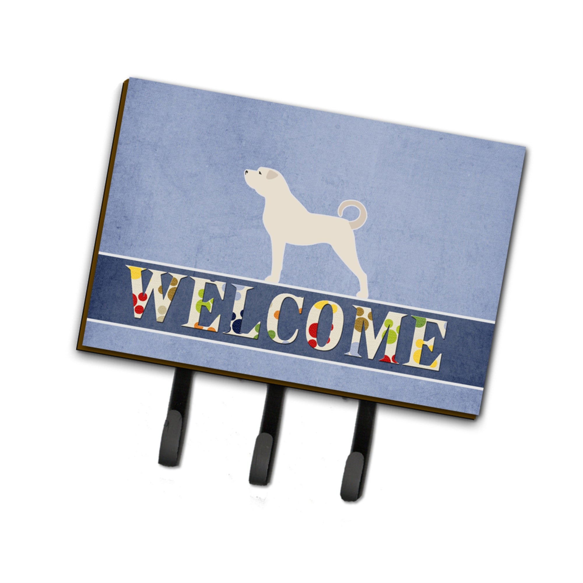 Caroline'S Treasures Anatolian Shepherd Welcome Wall Hook, Triple, Multicolor