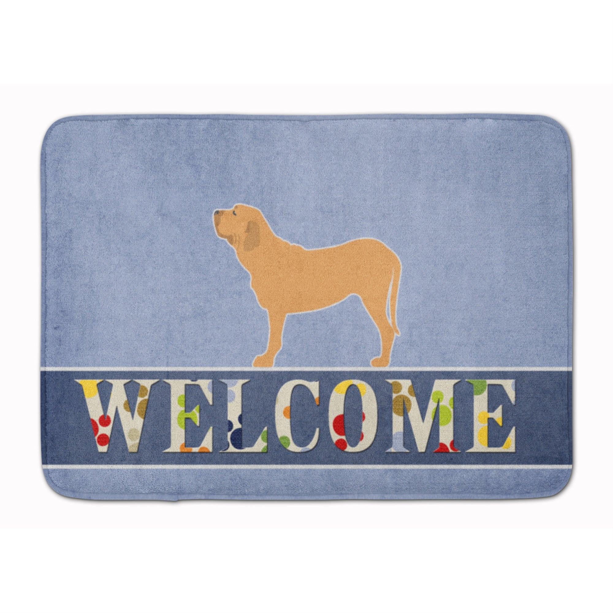 Caroline'S Treasures Fila Brasileiro Welcome Floor Mat, 19 X 27, Multicolor