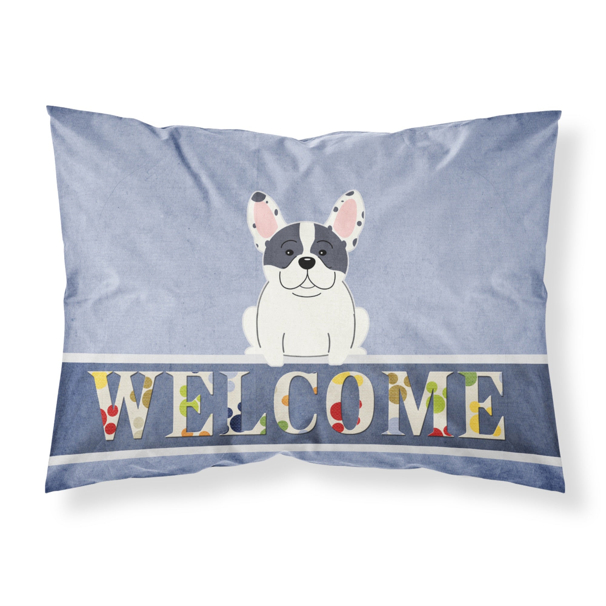 Caroline'S Treasures French Bulldog Piebald Welcome Pillowcase, Standard,