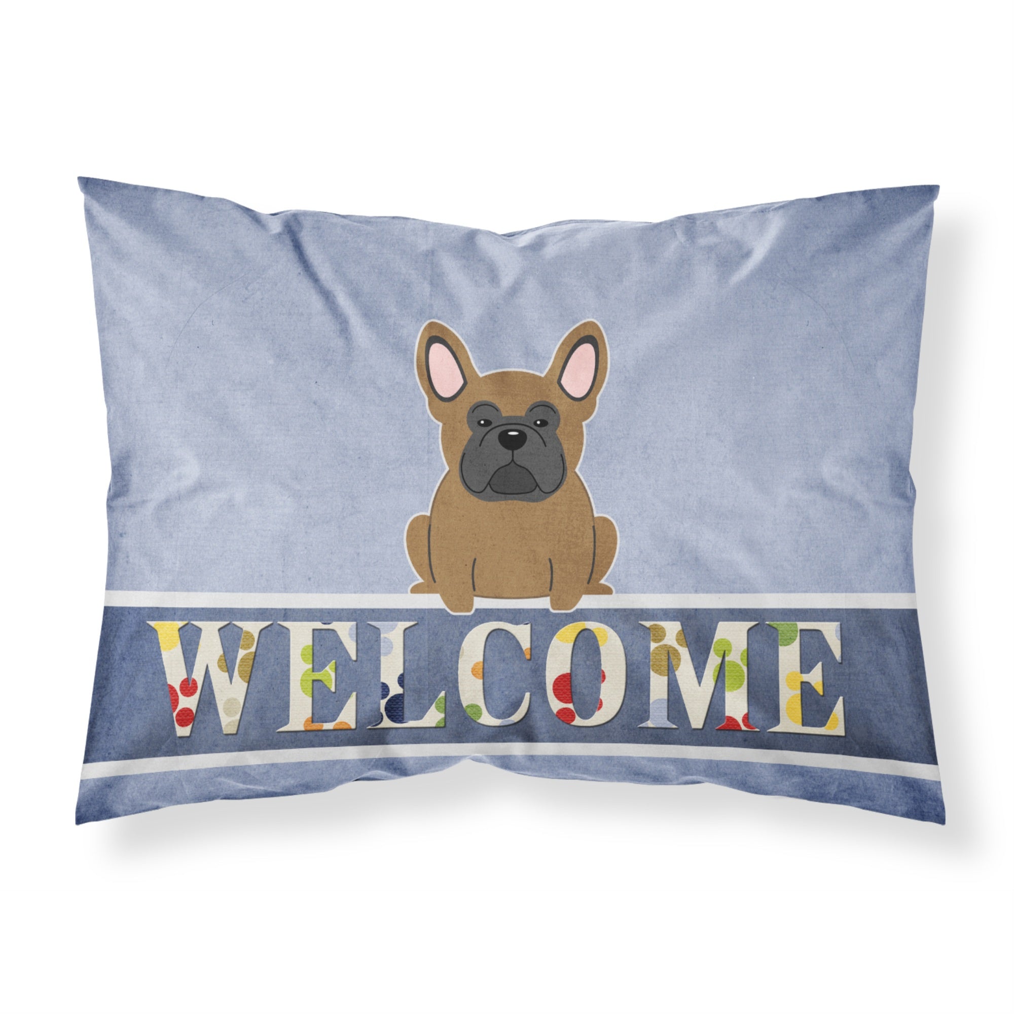 Caroline'S Treasures French Bulldog Brown Welcome Pillowcase, Standard,