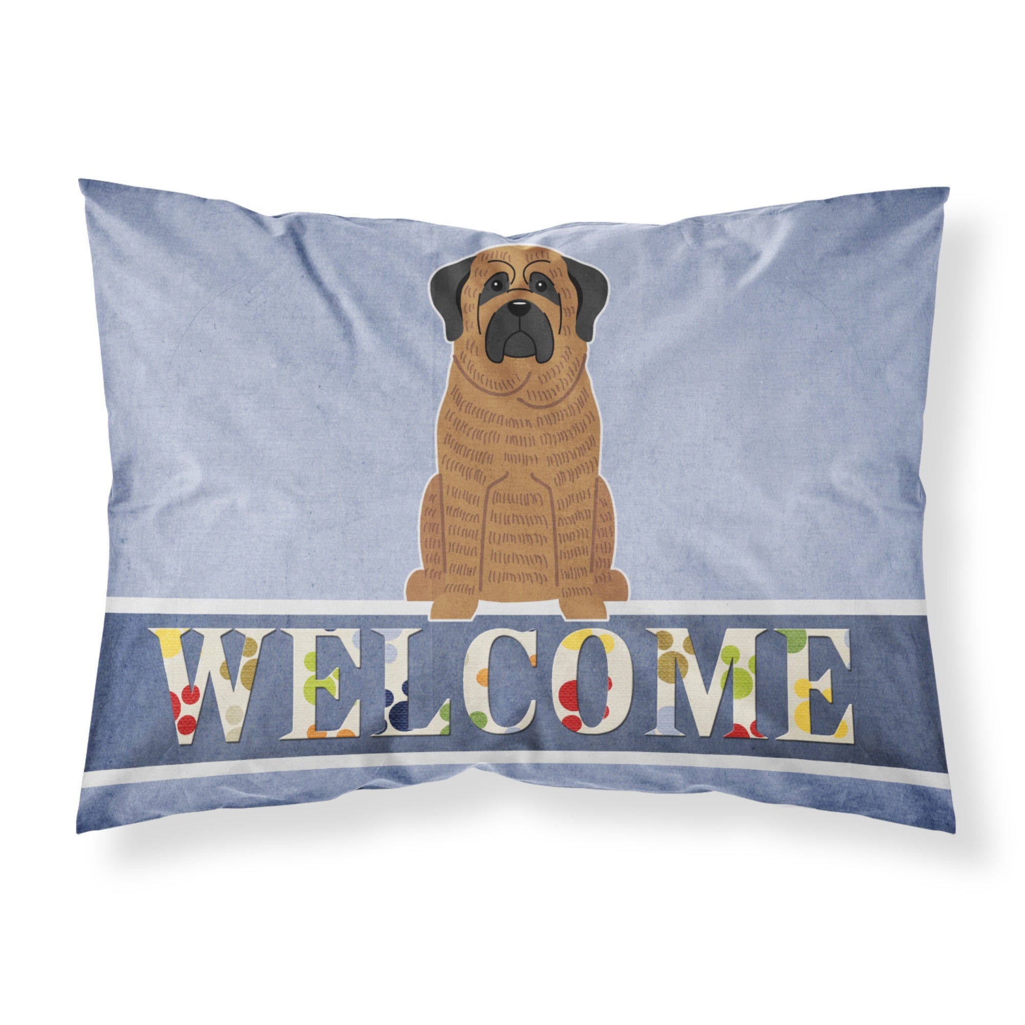 Caroline'S Treasures Mastiff Brindle Welcome Pillowcase, Standard,