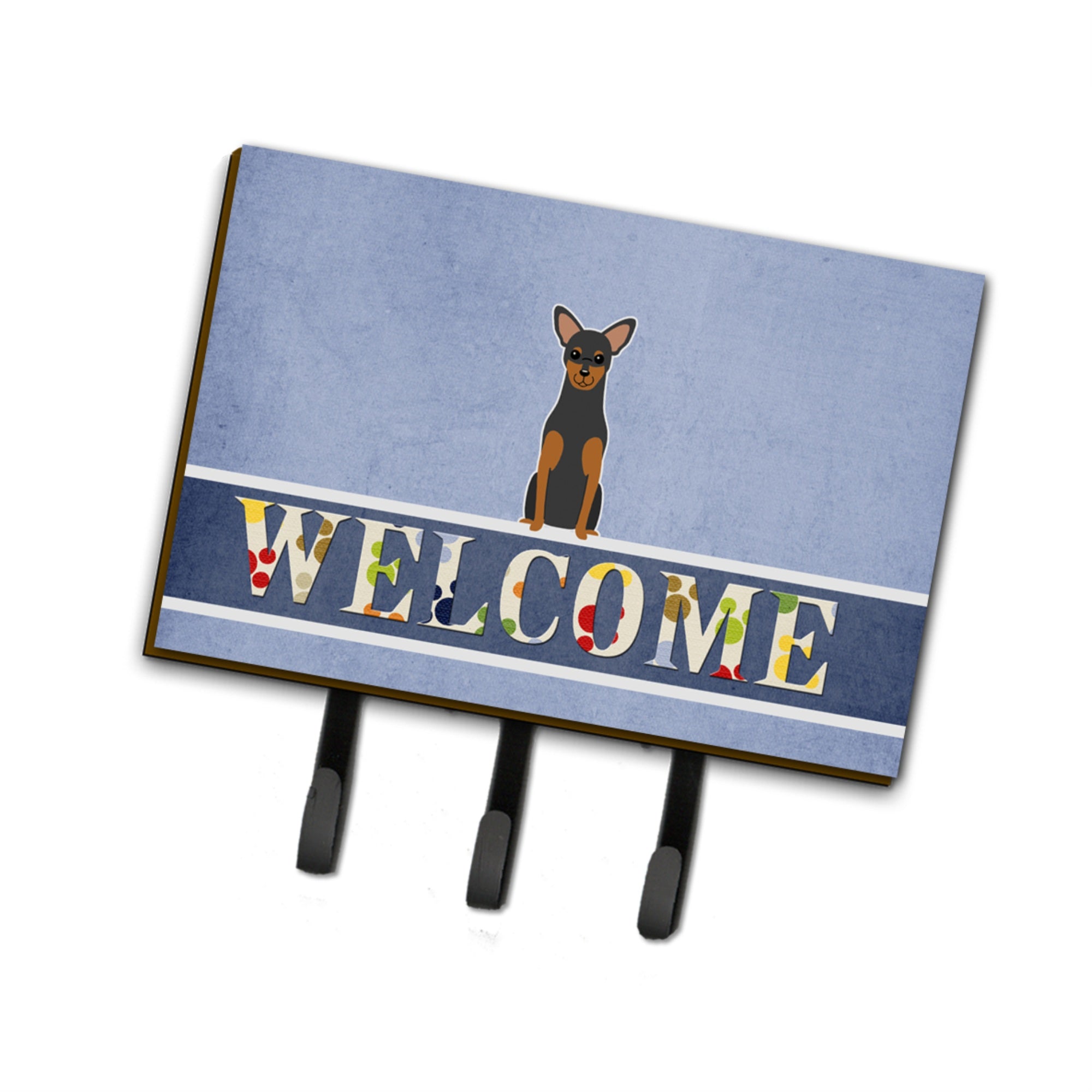 Caroline'S Treasures Welcome Manchester Terrier Wall Hook, Triple