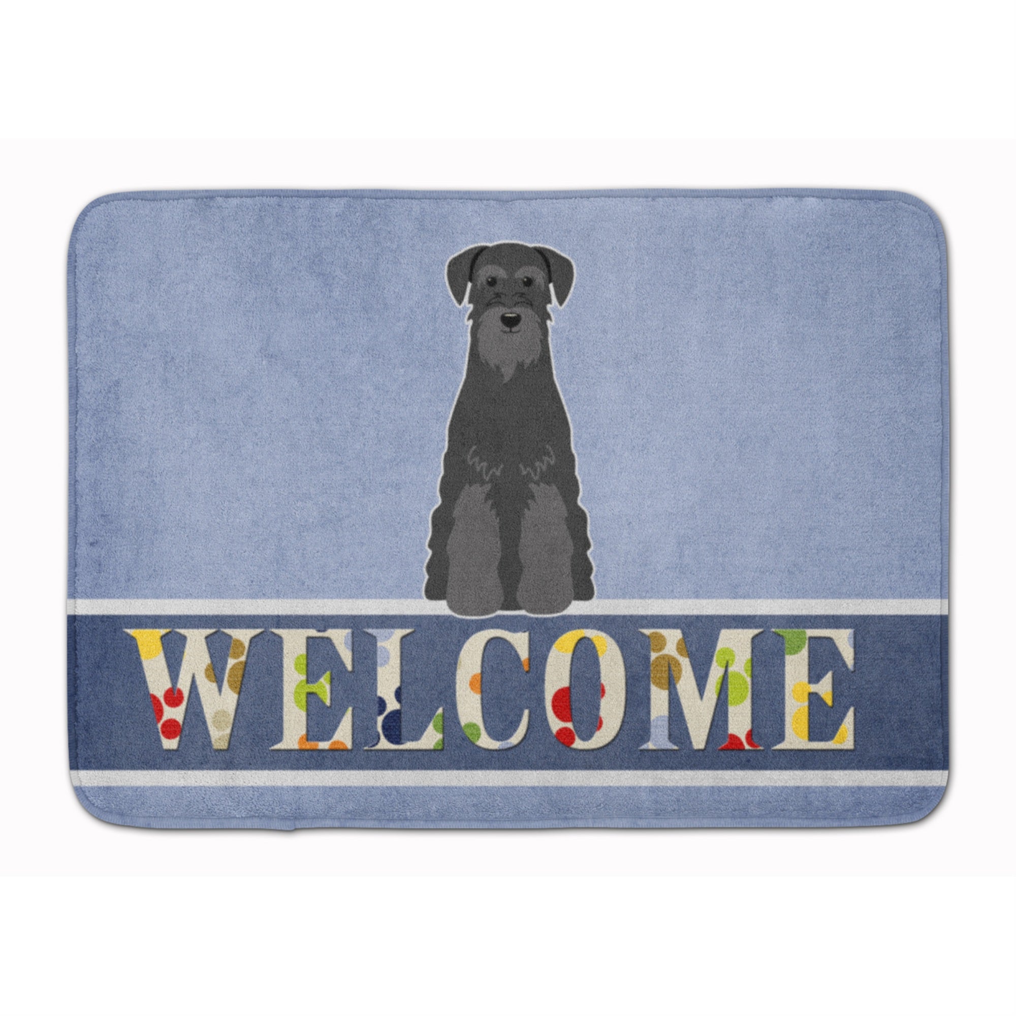 Caroline'S Treasures Standard Schnauzer Black Welcome Floor Mat, 19 X 27, Multicolor