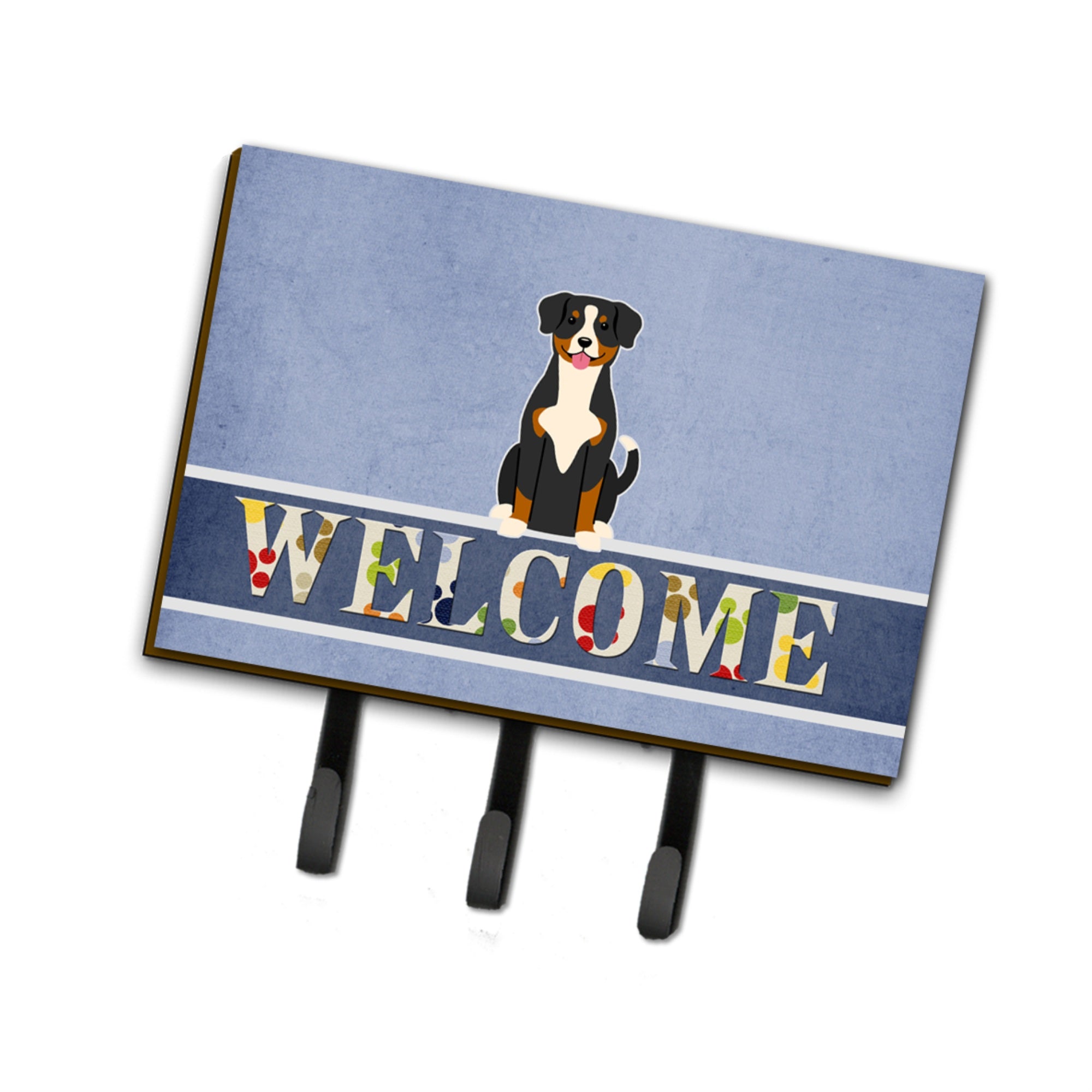 Caroline'S Treasures Entlebucher Welcome Wall Hook, Triple, Multicolor