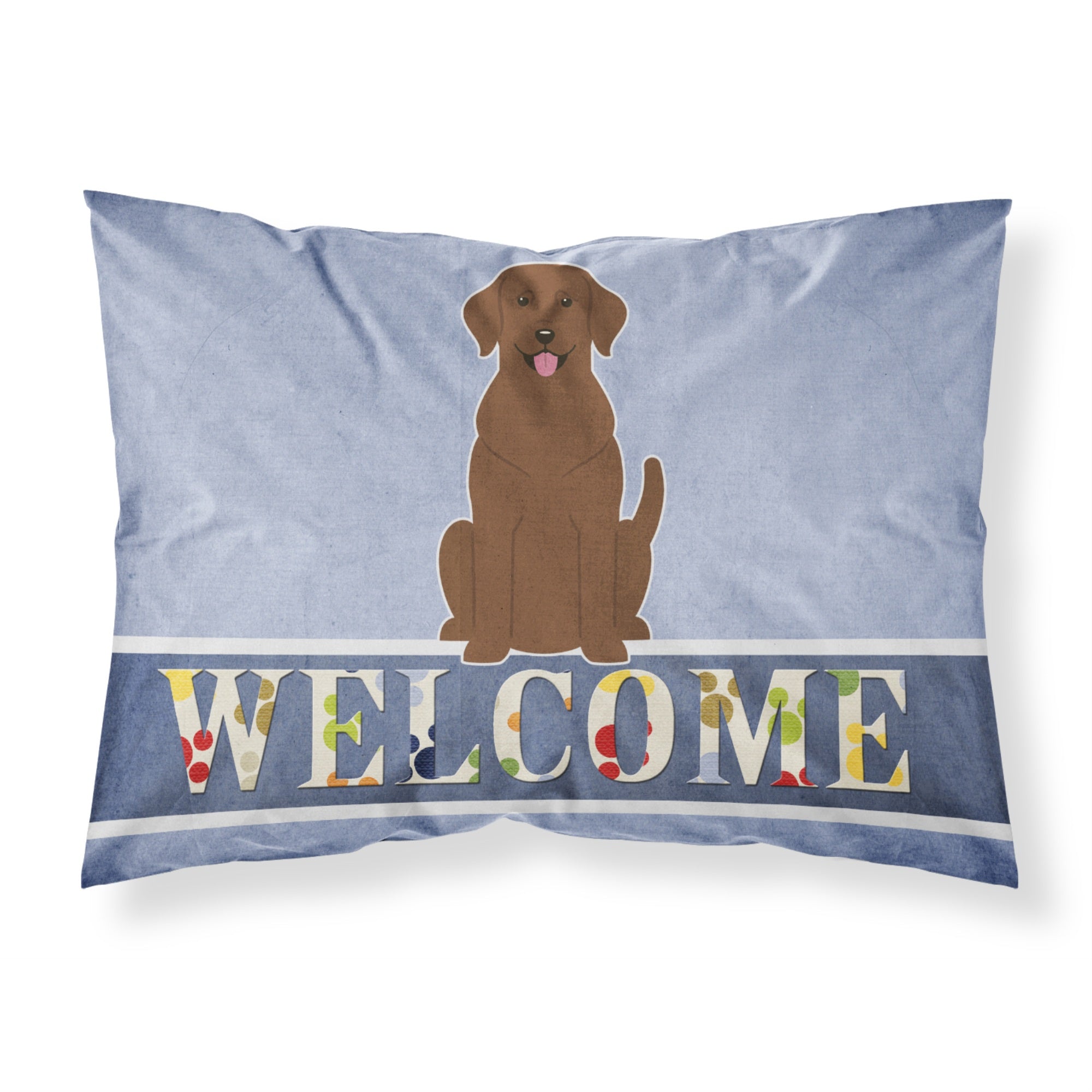 Caroline'S Treasures Chocolate Labrador Welcome Pillowcase, Standard,