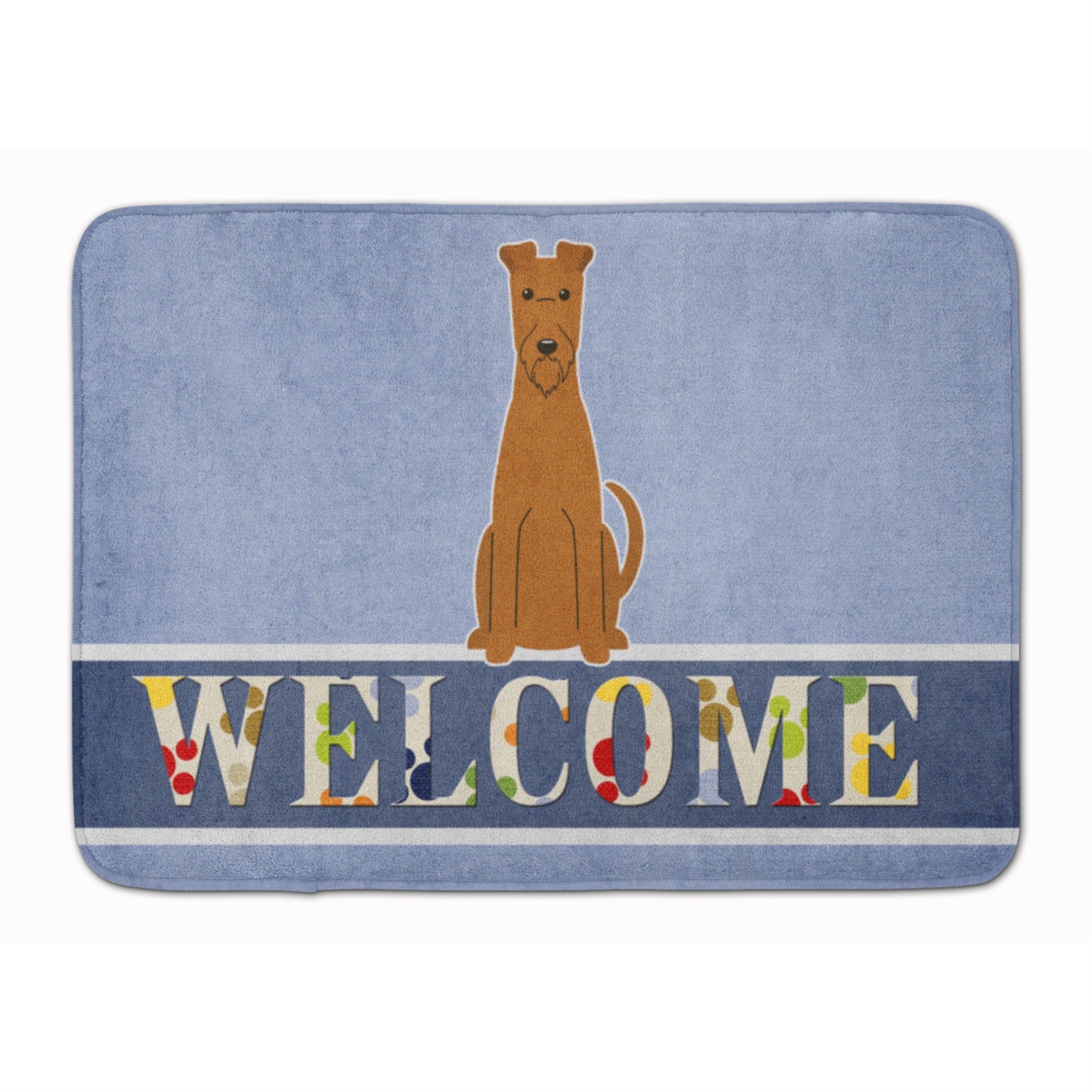 Caroline'S Treasures Irish Terrier Welcome Floor Mat, 19 X 27, Multicolor