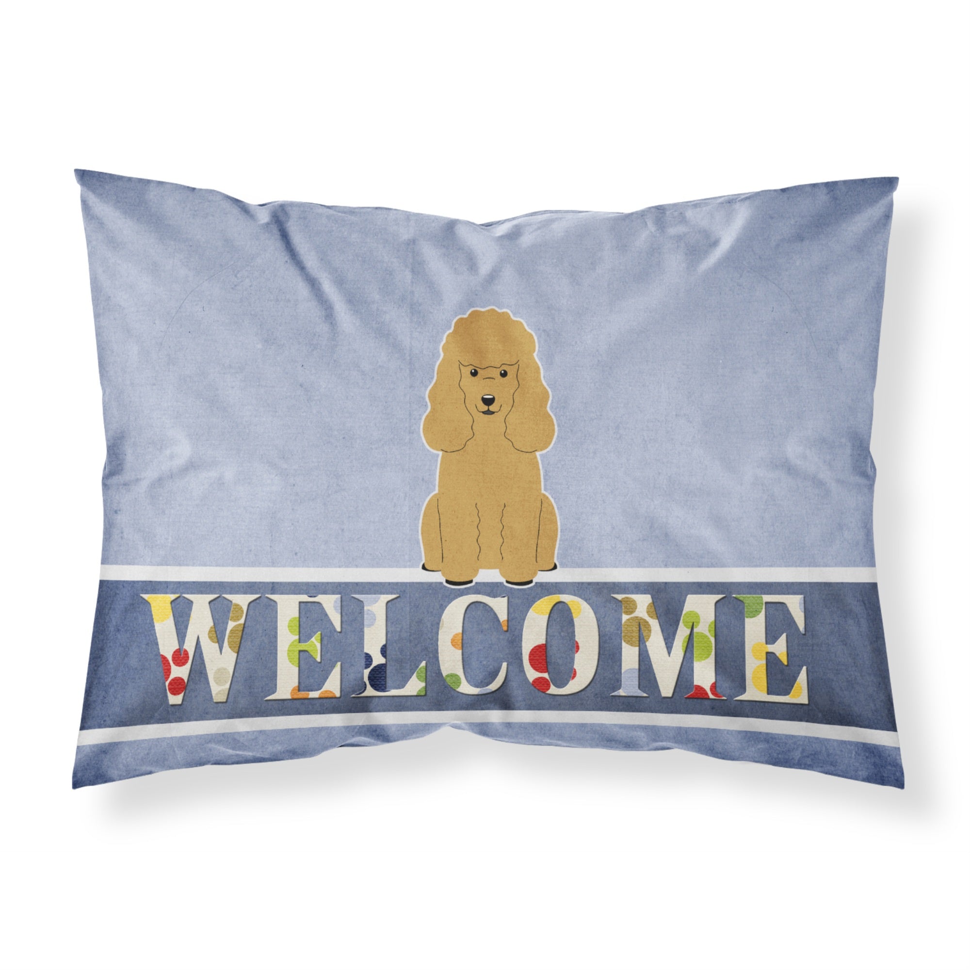 Caroline'S Treasures Poodle Tan Welcome Pillowcase, Standard,