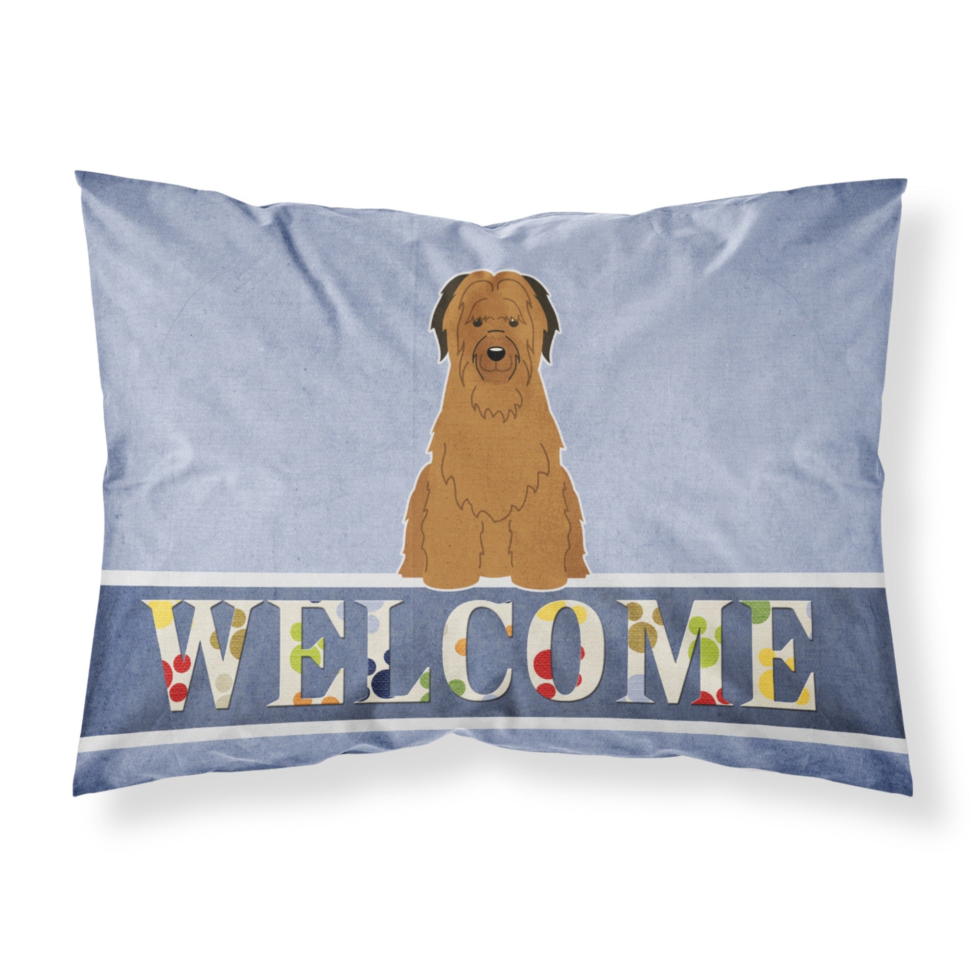 Caroline'S Treasures Briard Brown Welcome Pillowcase, Standard,