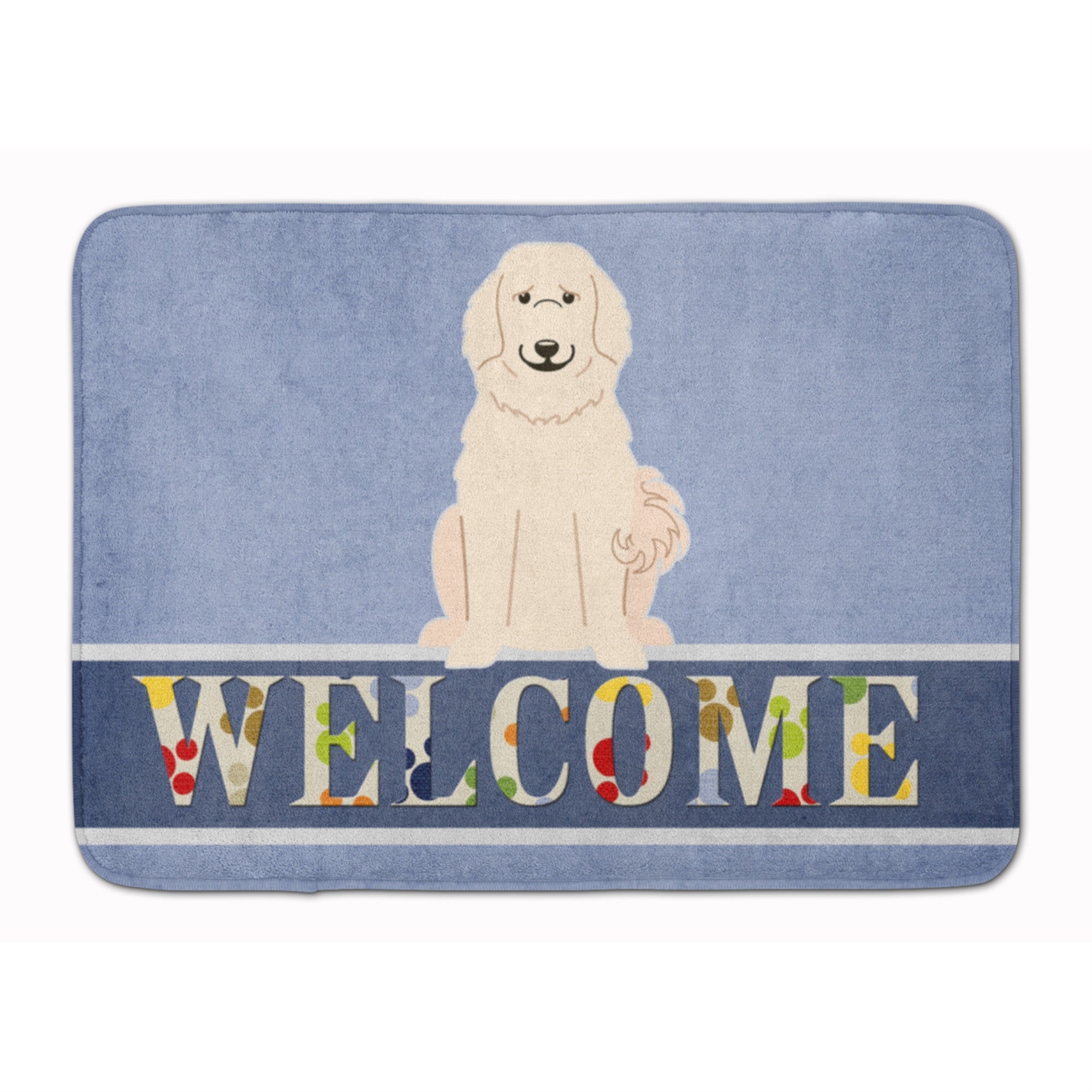 Caroline'S Treasures Pyrenese Welcome Floor Mat, 19 X 27, Multicolor