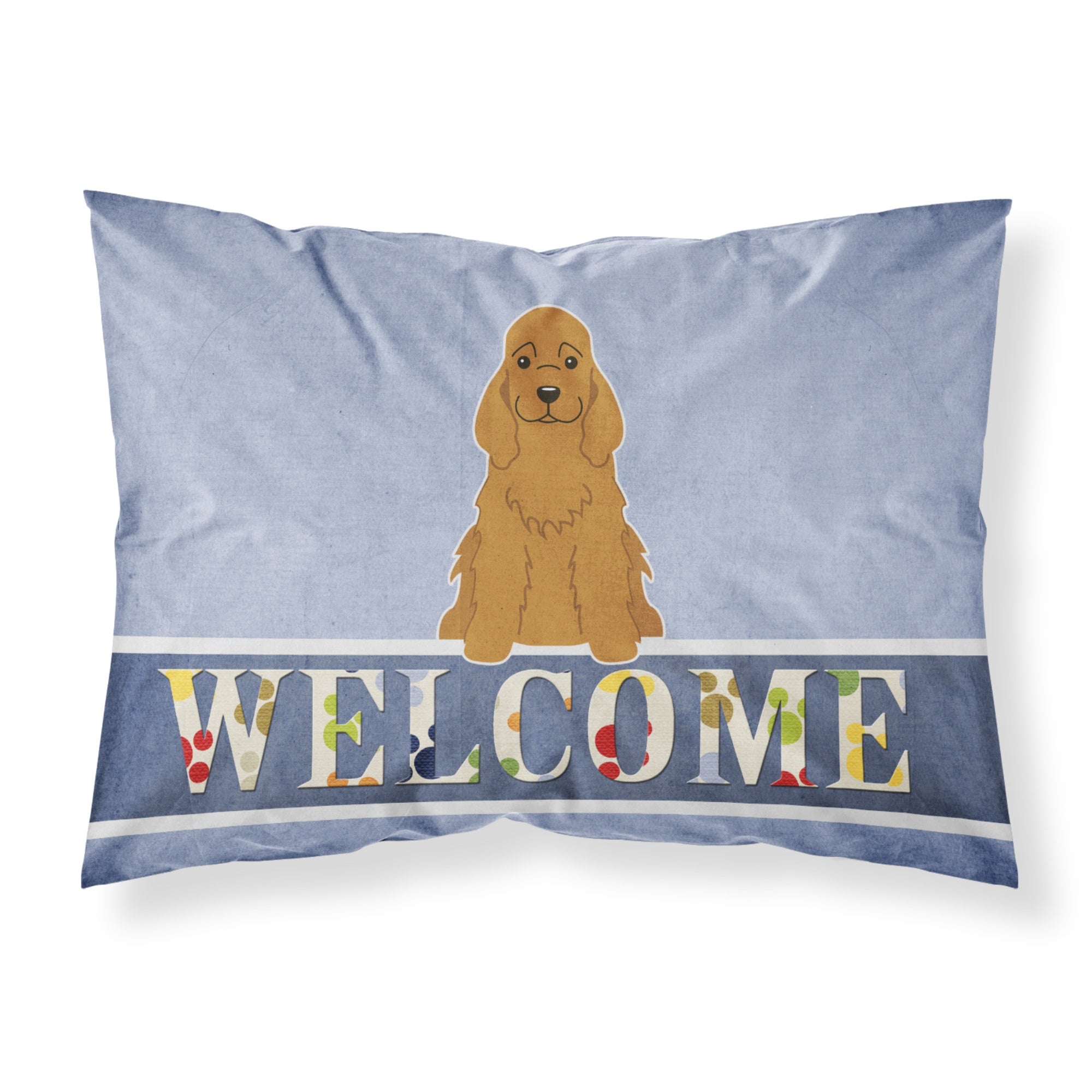 Caroline'S Treasures Cocker Spaniel Red Welcome Pillowcase, Standard,