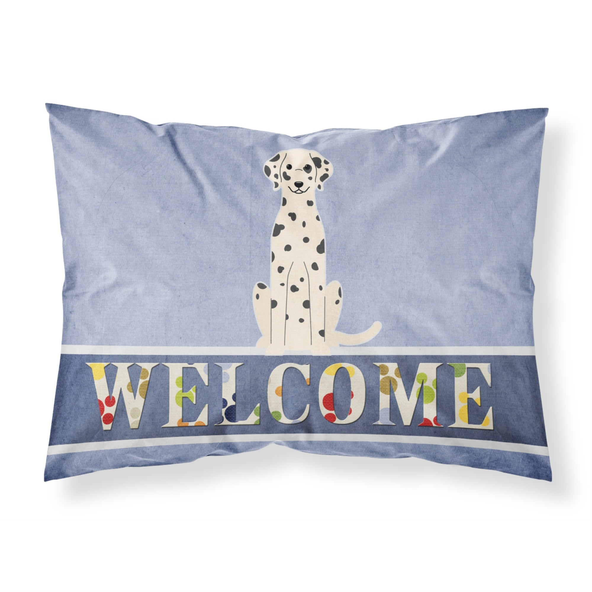 Caroline'S Treasures Welcome Dalmatian Pillowcase, Standard