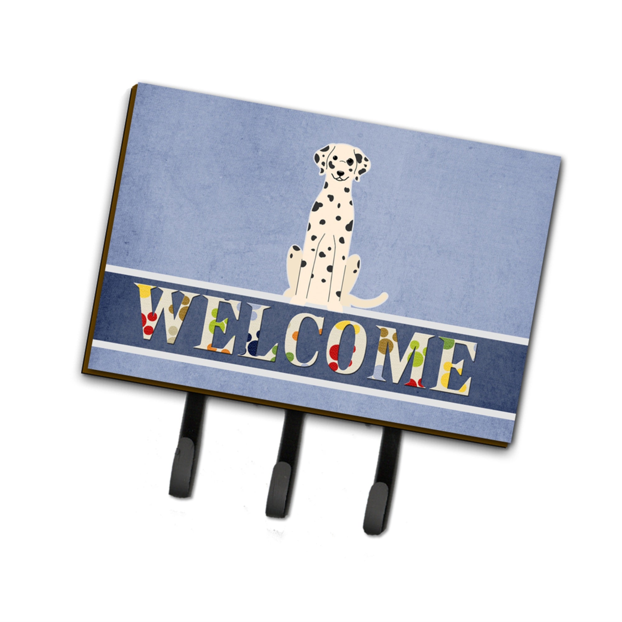 Caroline'S Treasures Dalmatian Welcome Wall Hook, Triple, Multicolor