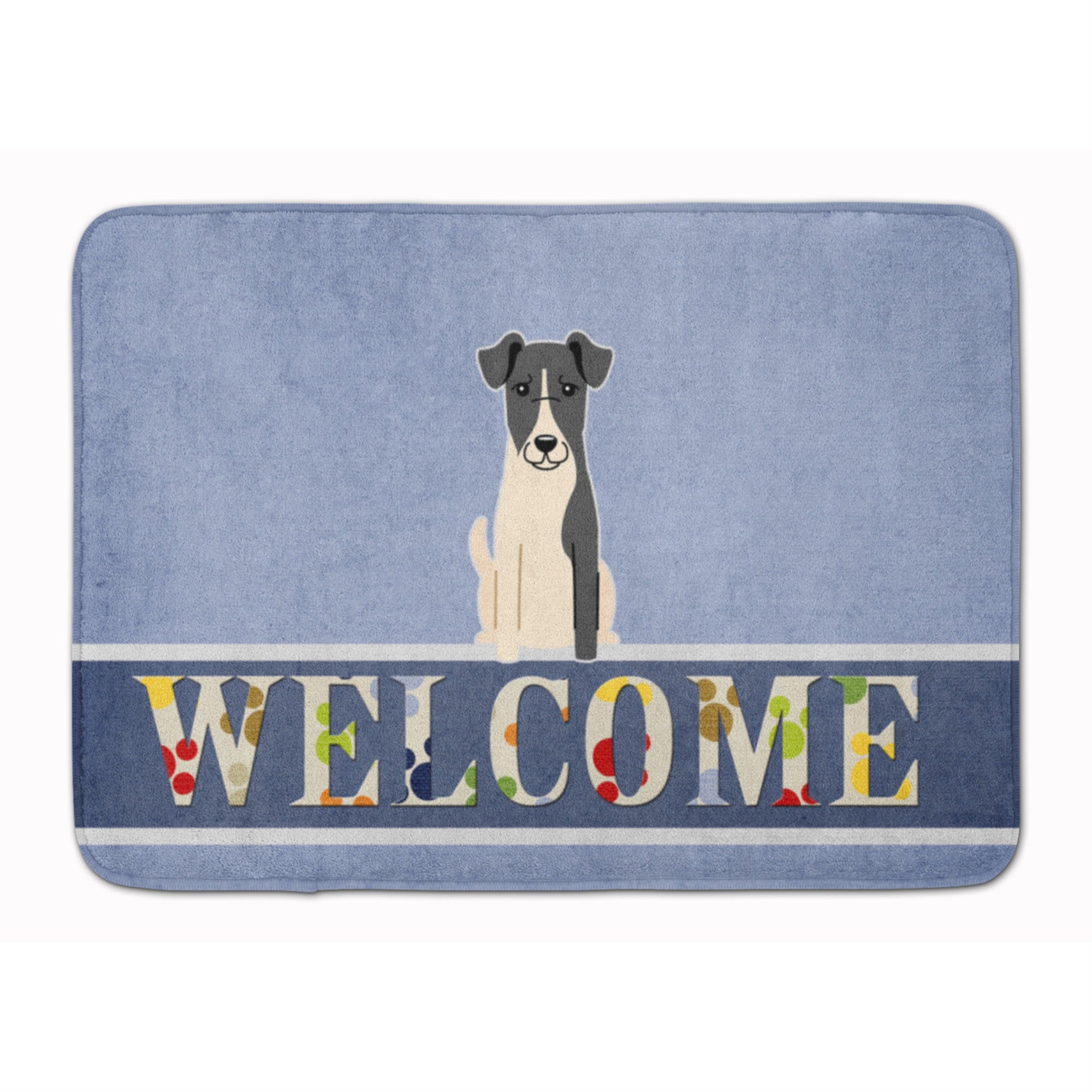 Caroline'S Treasures Smooth Fox Terrier Welcome Floor Mat, 19 X 27, Multicolor