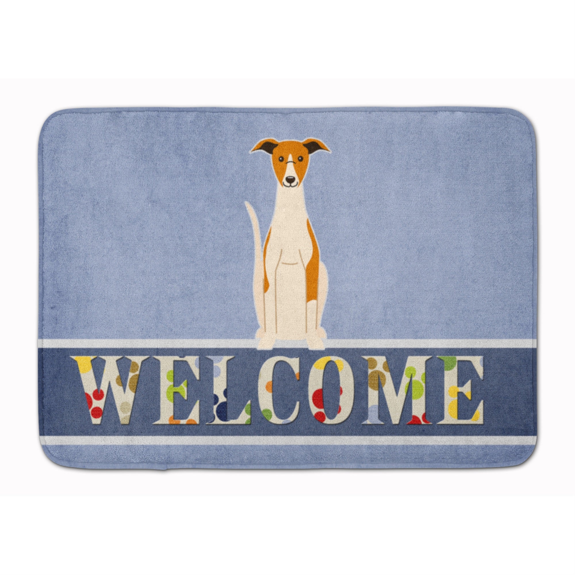 Caroline'S Treasures Whippet Welcome Floor Mat, 19 X 27, Multicolor