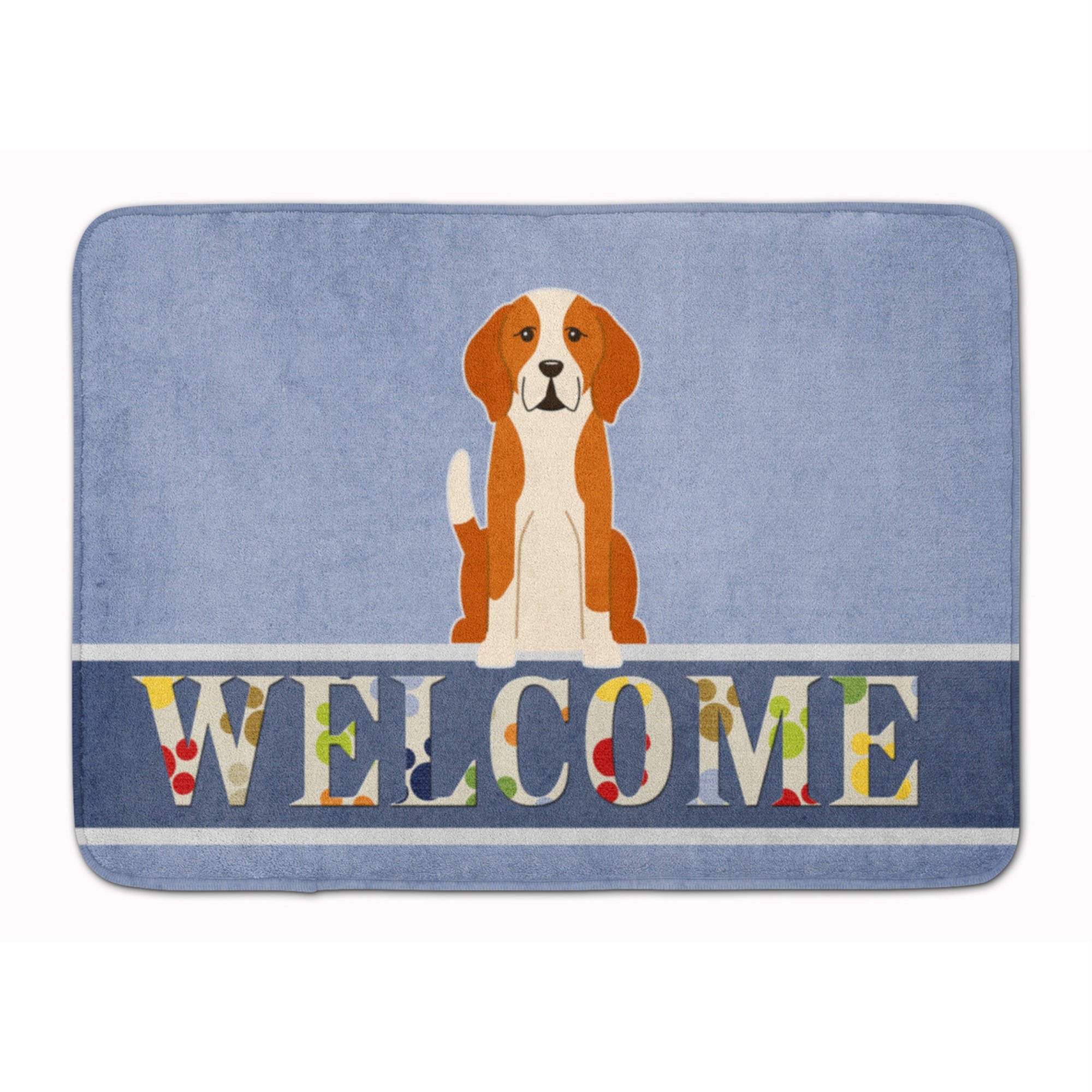 Caroline'S Treasures English Foxhound Welcome Floor Mat, 19 X 27, Multicolor