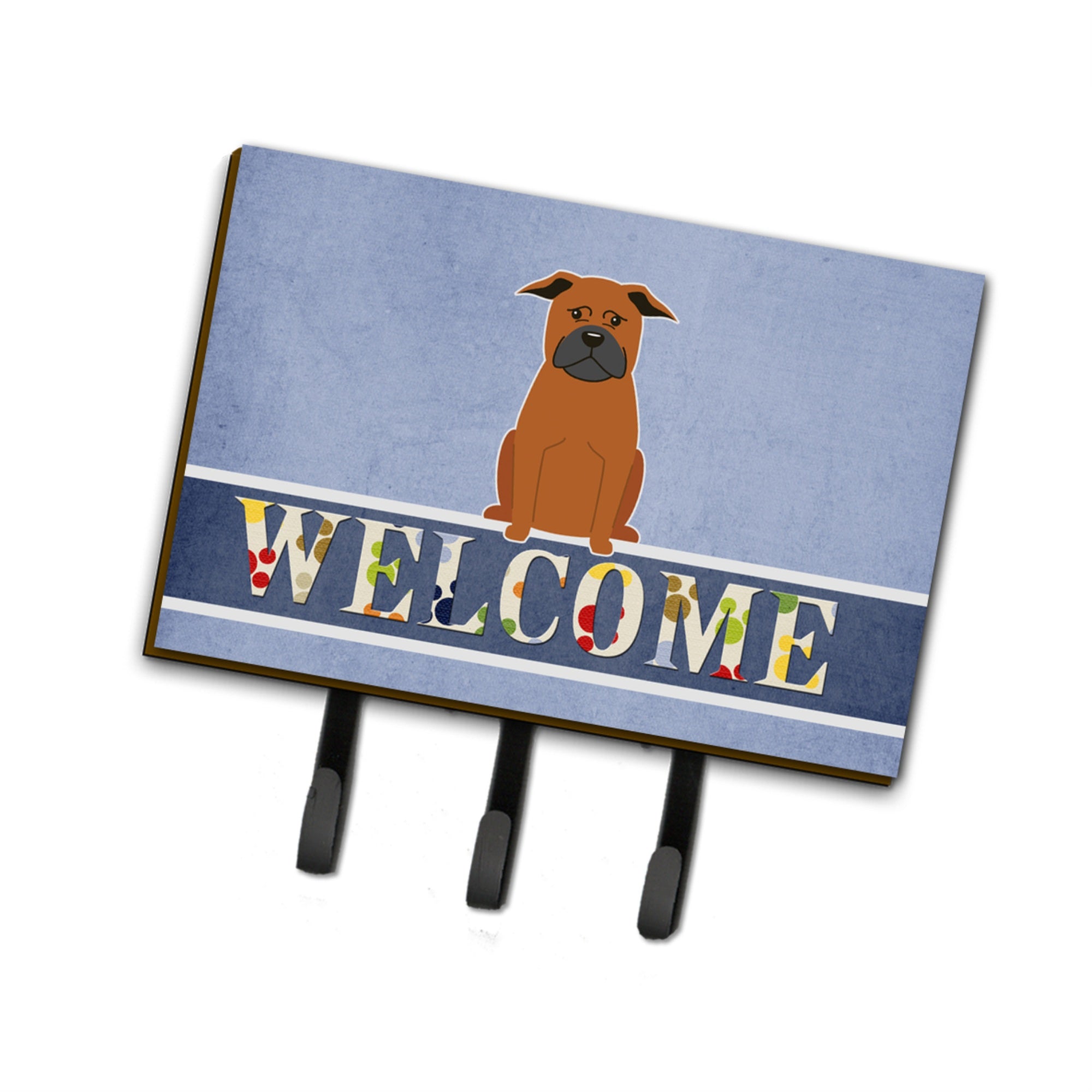 Caroline'S Treasures Chinese Chongqing Dog Welcome Wall Hook, Triple, Multicolor