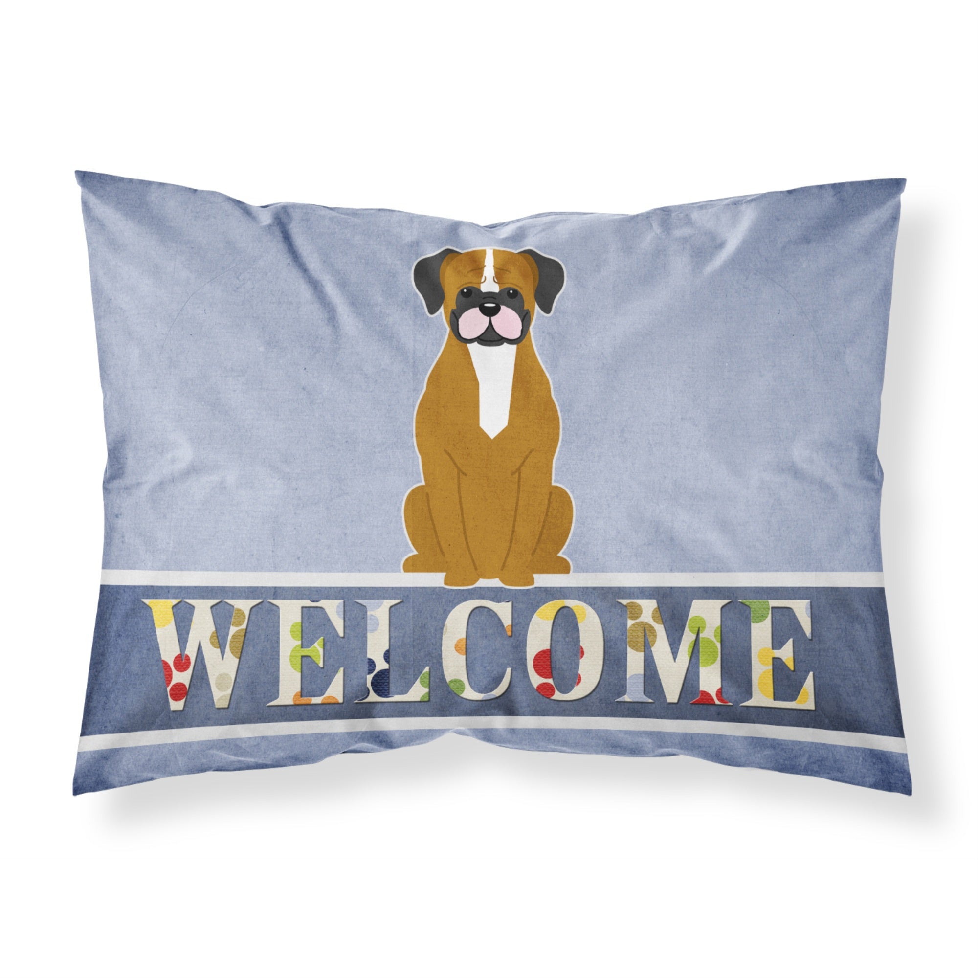 Caroline'S Treasures Flashy Fawn Boxer Welcome Pillowcase, Standard,