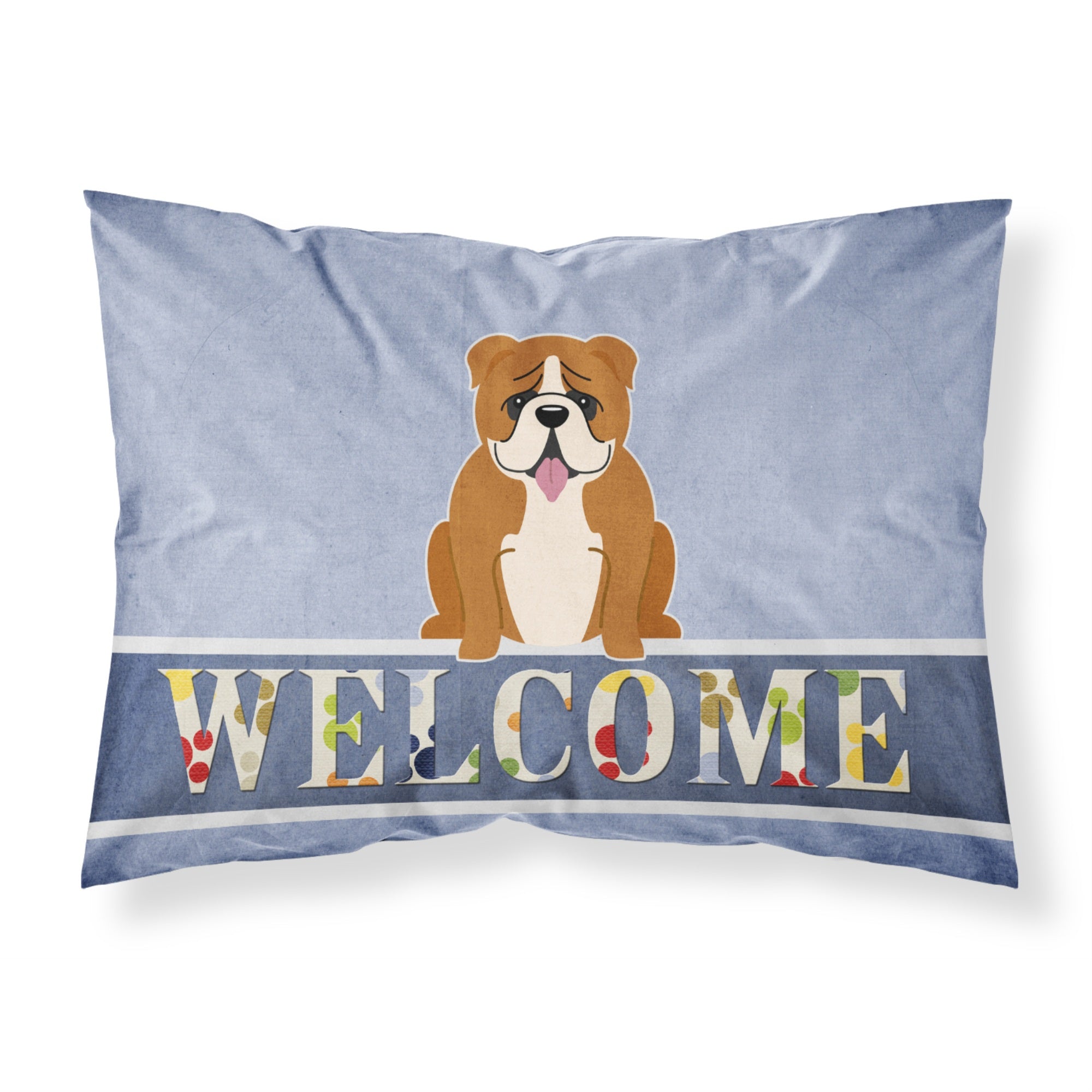 Caroline'S Treasures English Bulldog Red White Welcome Pillowcase, Standard,