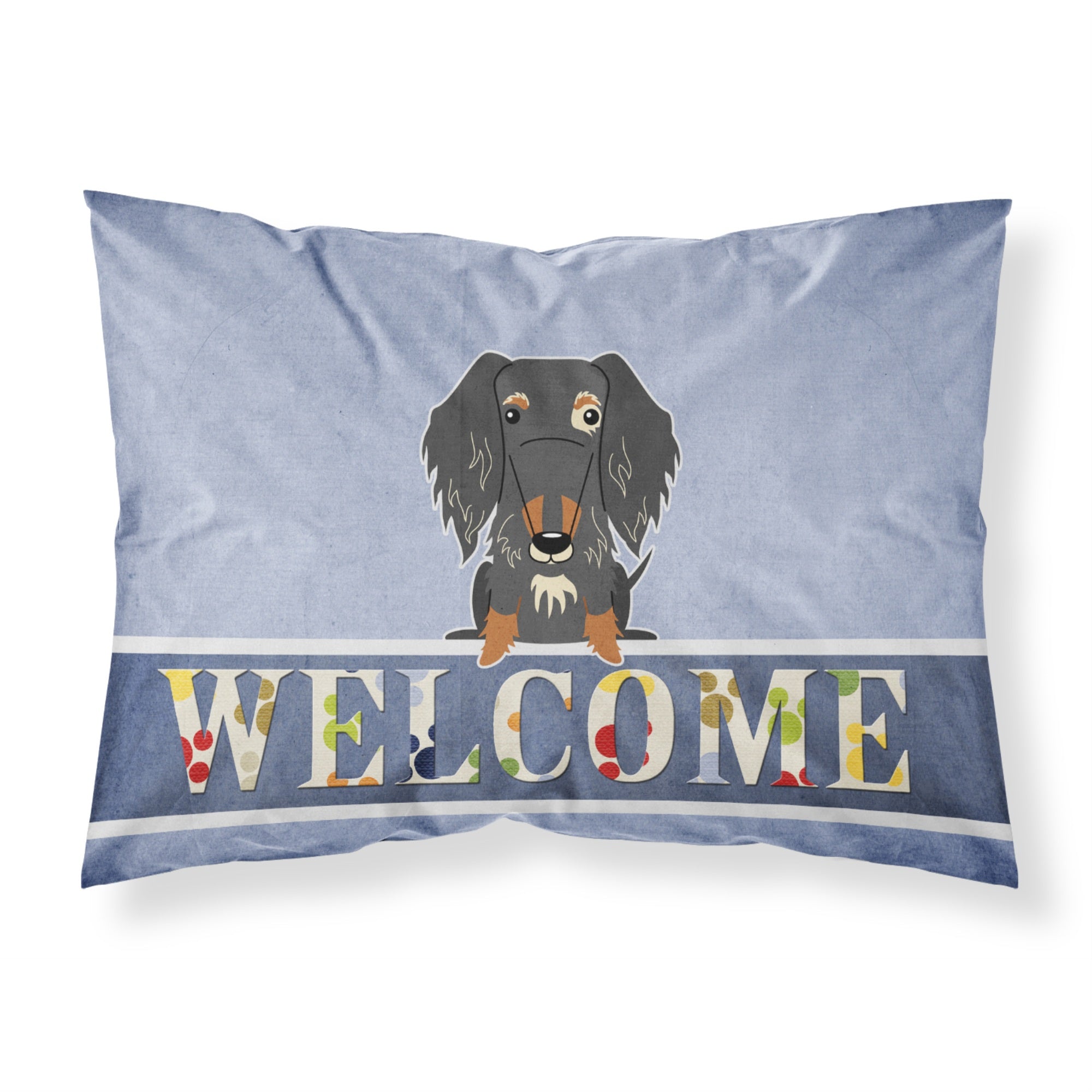 Caroline'S Treasures Wire Haired Dachshund Dapple Welcome Pillowcase, Standard,