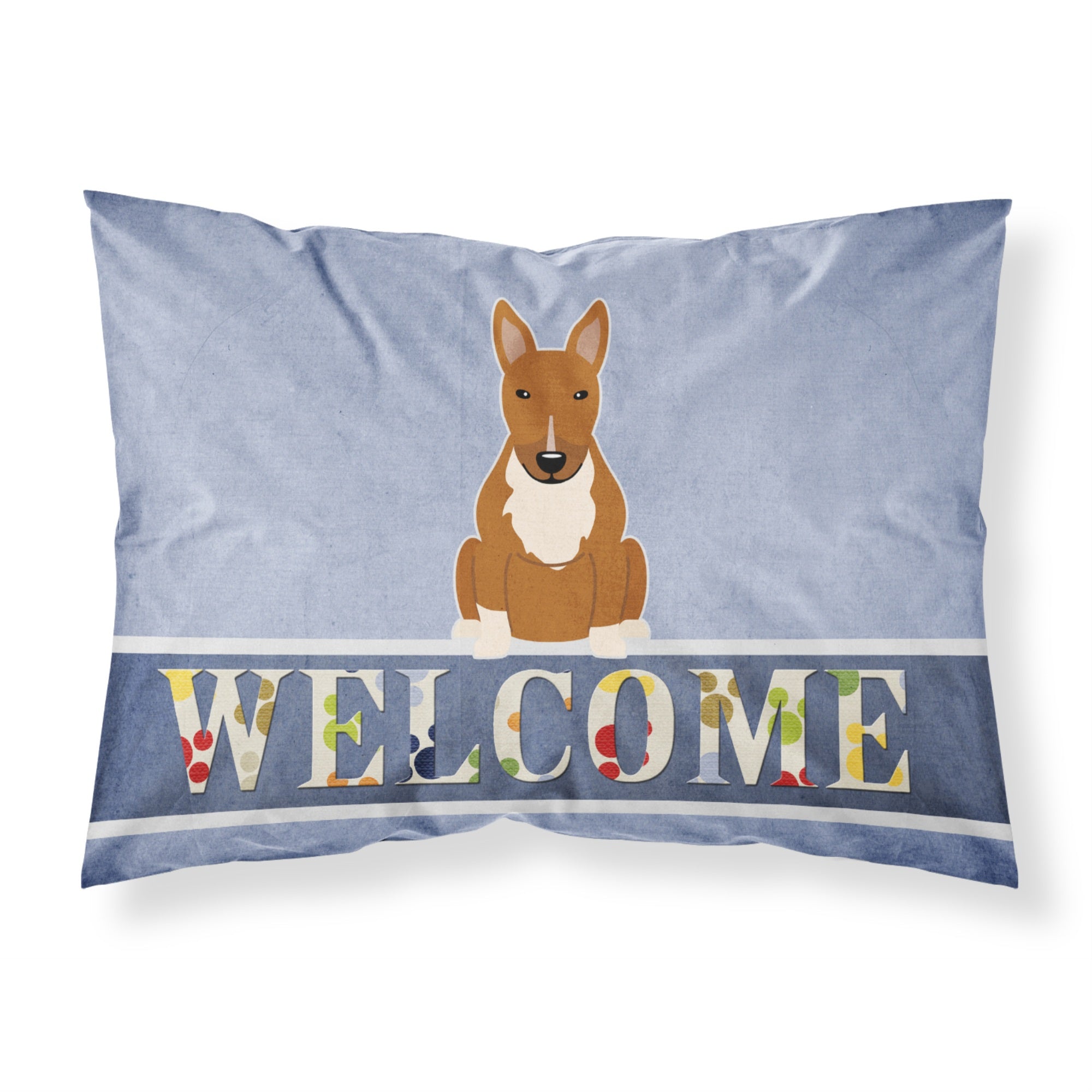 Caroline'S Treasures Bull Terrier Red Welcome Pillowcase, Standard,