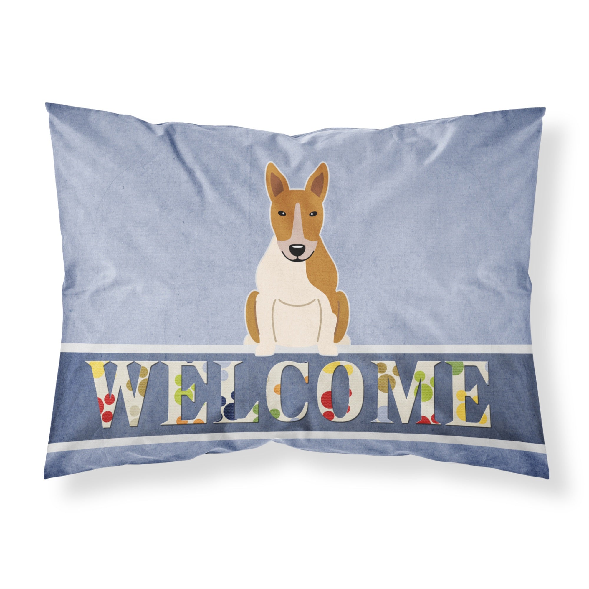 Caroline'S Treasures Bull Terrier Red White Welcome Pillowcase, Standard,