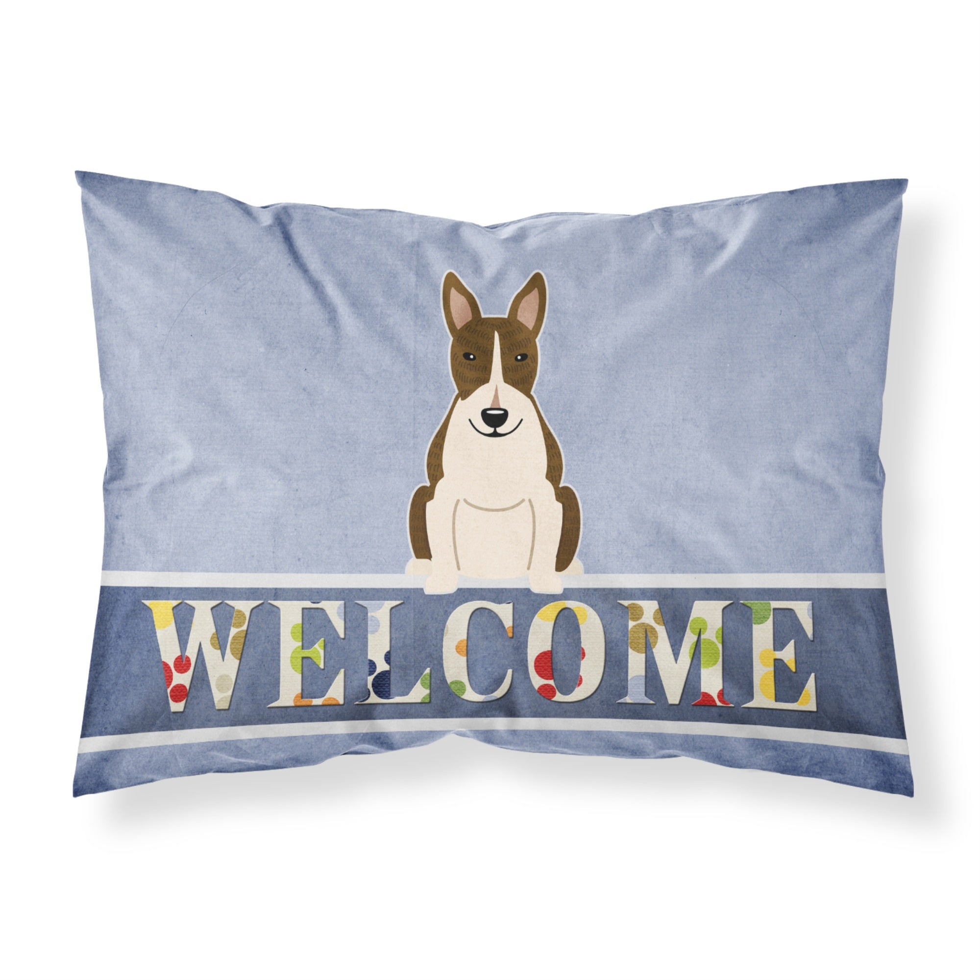 Caroline'S Treasures Bull Terrier Dark Brindle Welcome Pillowcase, Standard,