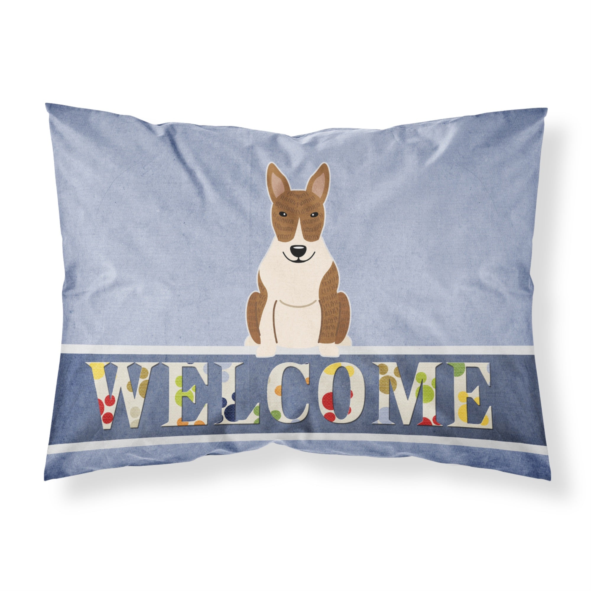 Caroline'S Treasures Bull Terrier Brindle Welcome Pillowcase, Standard,