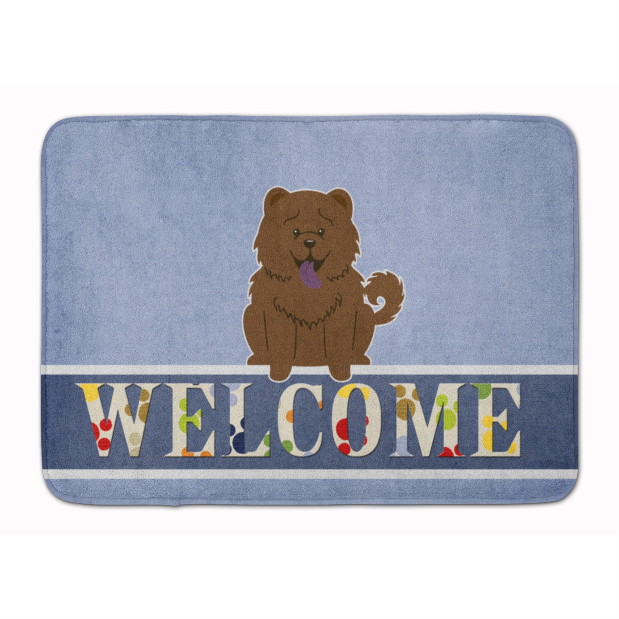 Caroline'S Treasures Chow Chocolate Welcome Floor Mat, 19 X 27, Multicolor