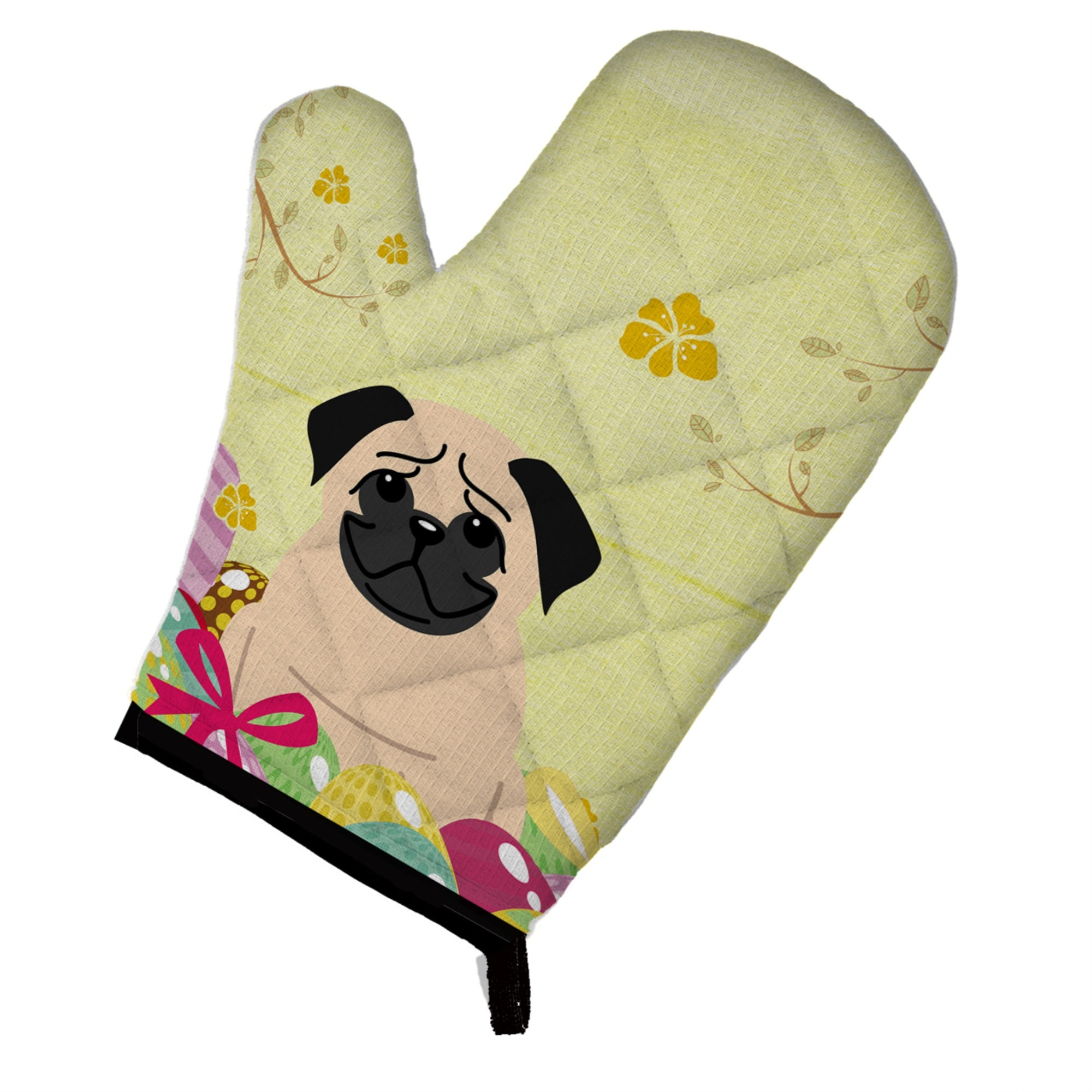 Caroline'S Treasures Easter Eggs Pug Fawn Oven Mitt, Multicolor, 12 X 8.5