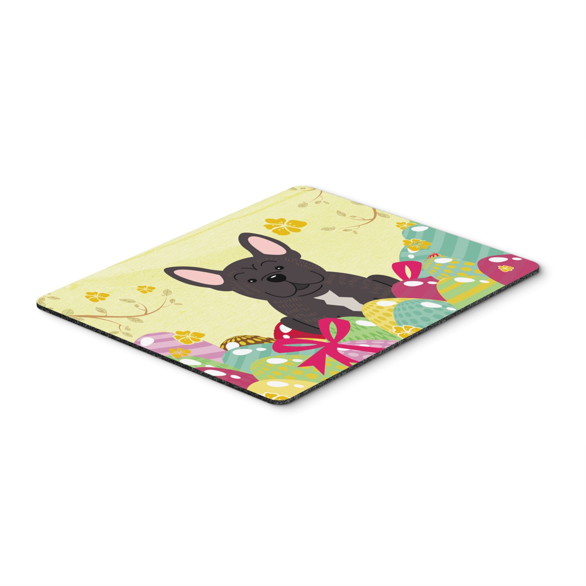Caroline'S Treasures Easter Eggs French Bulldog Brindle Mouse Pad, Hot Pad Or Trivet, Multicolor, 7.75X9.25   (Bb6009Mp)