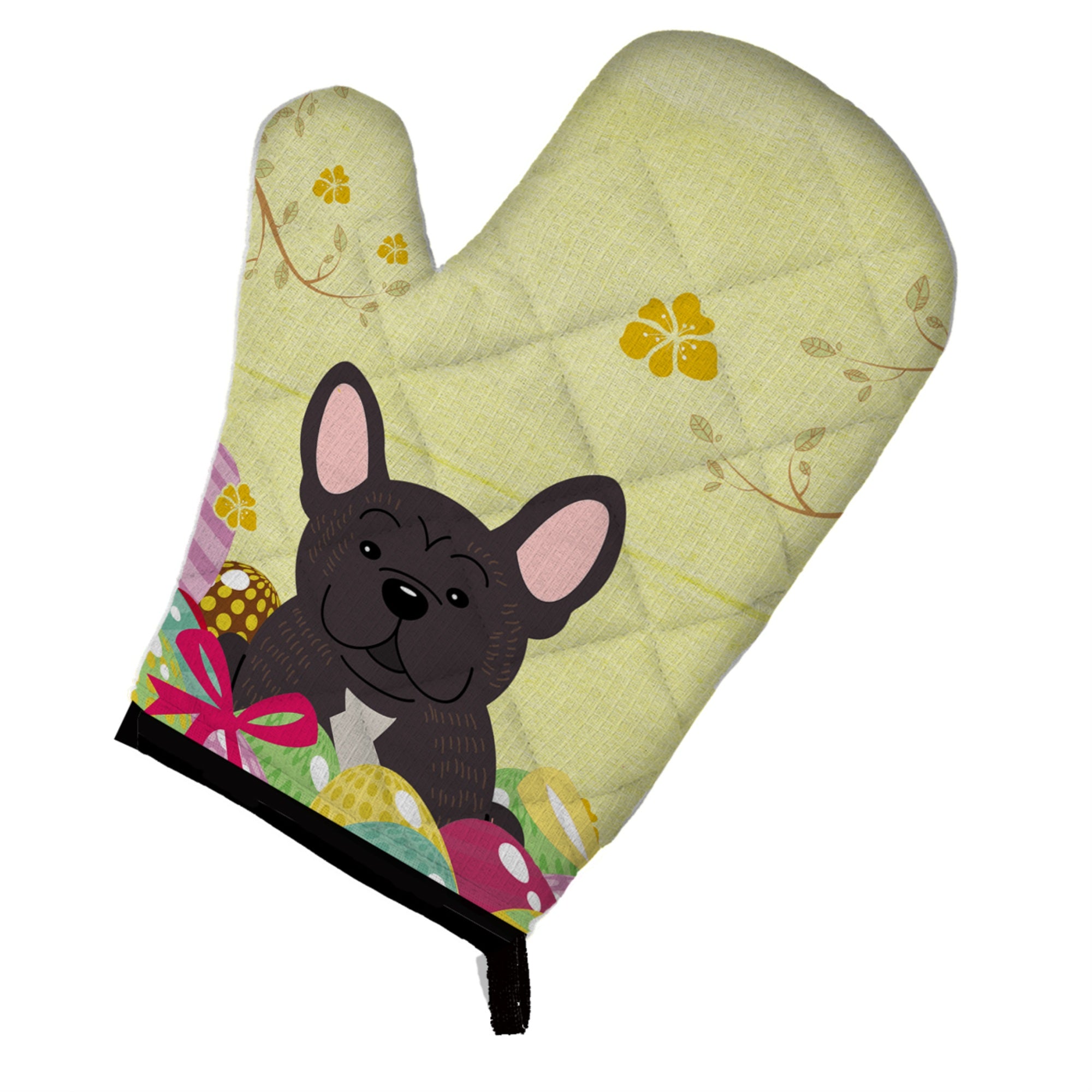 Caroline'S Treasures Easter Eggs French Bulldog Brindle Oven Mitt, Multicolor, 12 X 8.5