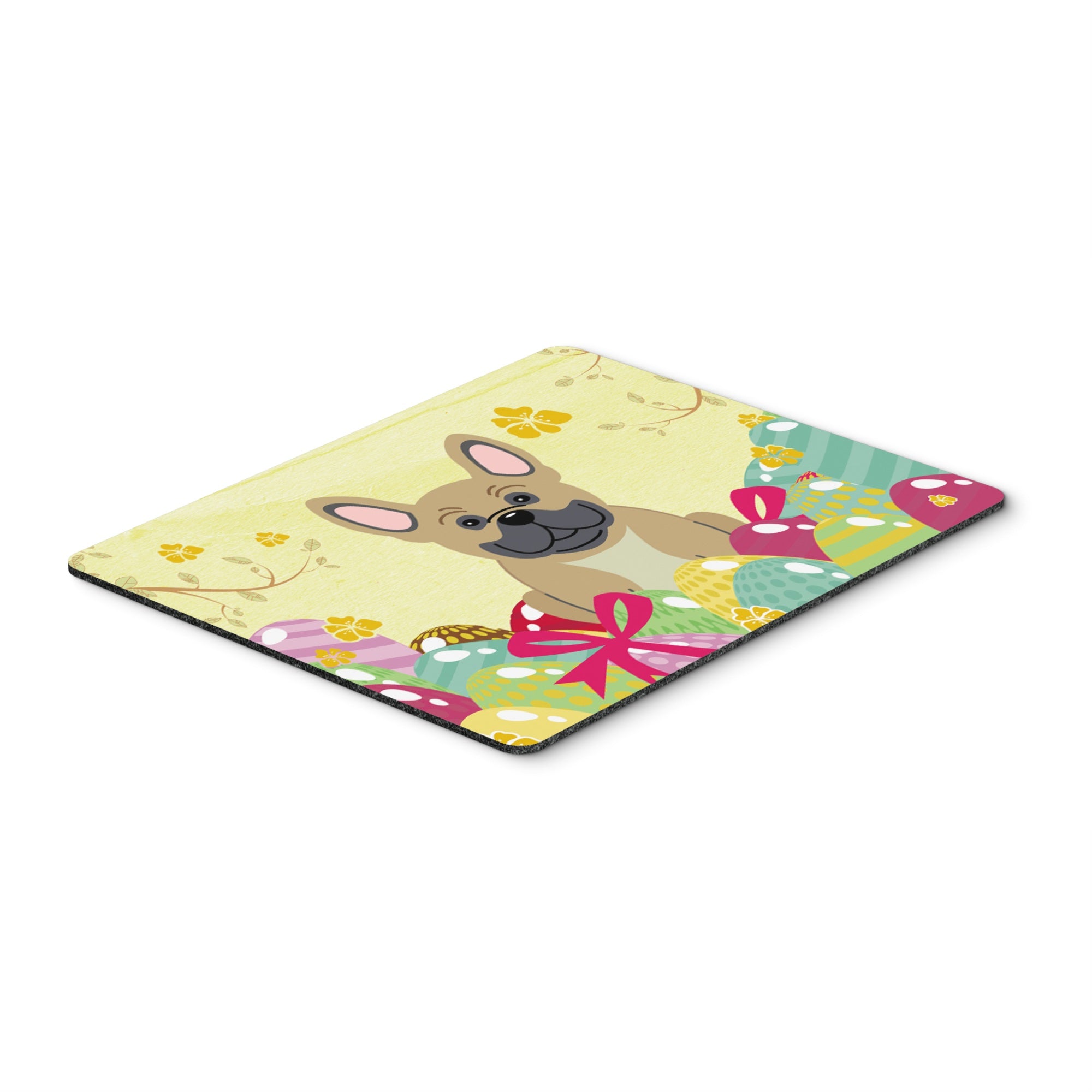 Caroline'S Treasures Easter Eggs French Bulldog Cream Mouse Pad, Hot Pad Or Trivet, Multicolor, 7.75X9.25   (Bb6010Mp)