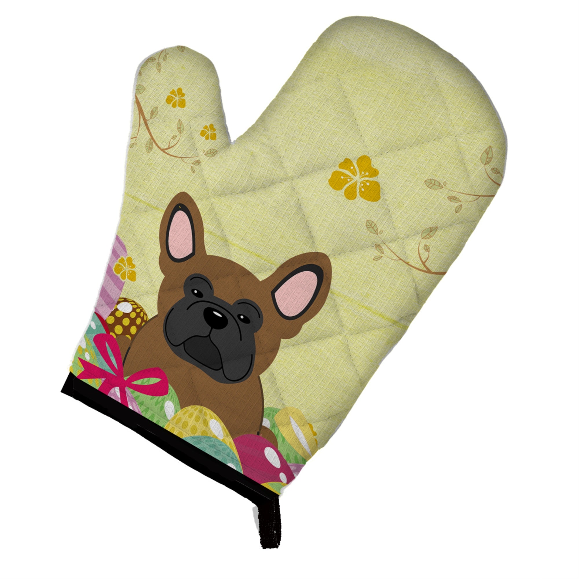 Caroline'S Treasures Easter Eggs French Bulldog Brown Oven Mitt, Multicolor, 12 X 8.5