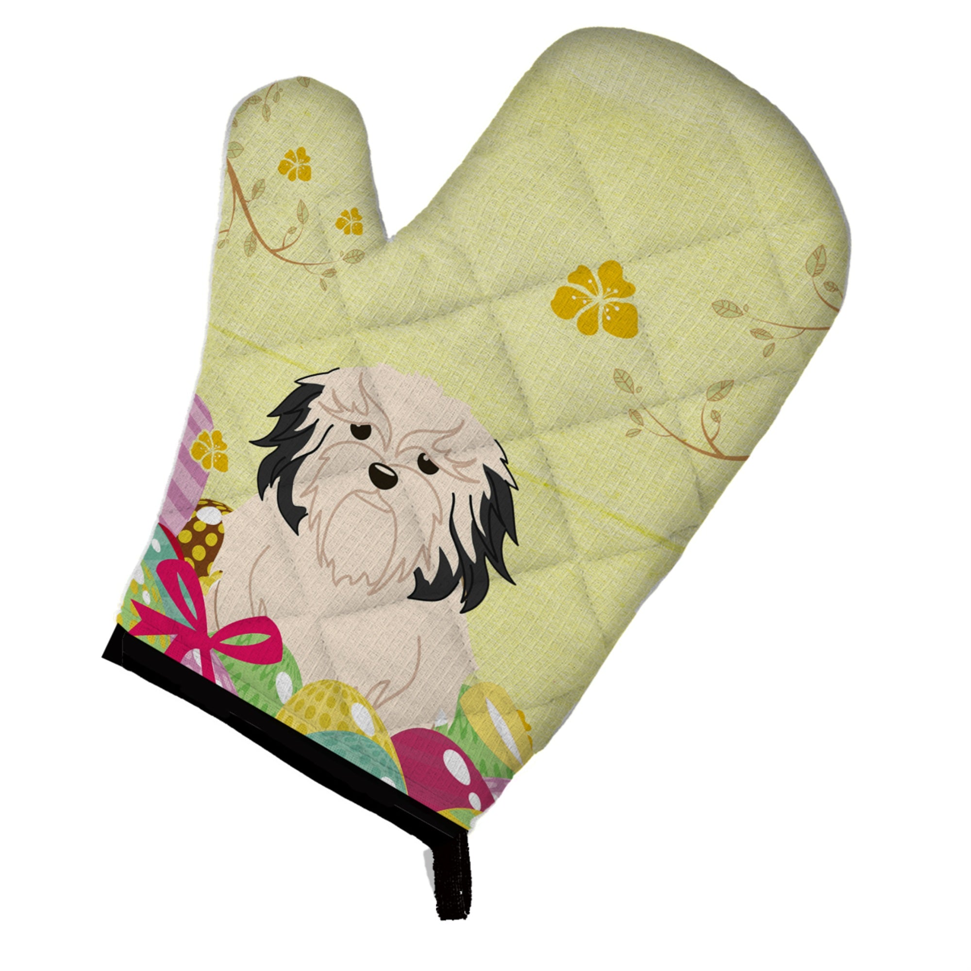 Caroline'S Treasures Easter Eggs Lowchen Oven Mitt, Multicolor, 12 X 8.5
