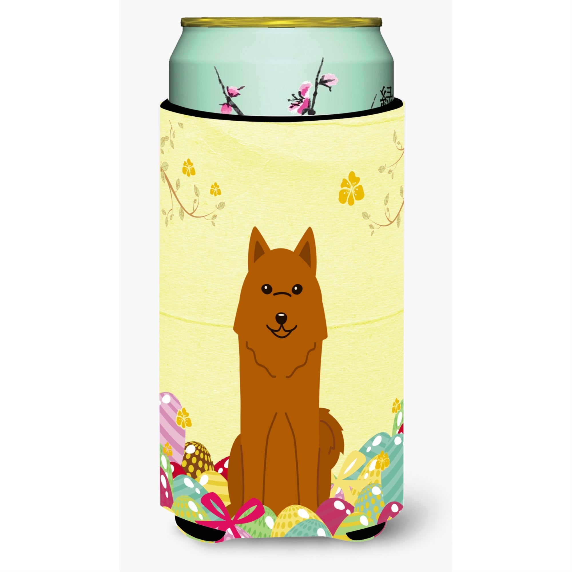 Caroline'S Treasures Easter Eggs Karelian Bear Dog Tall Boy Beverage Insulator Hugger, Multicolor