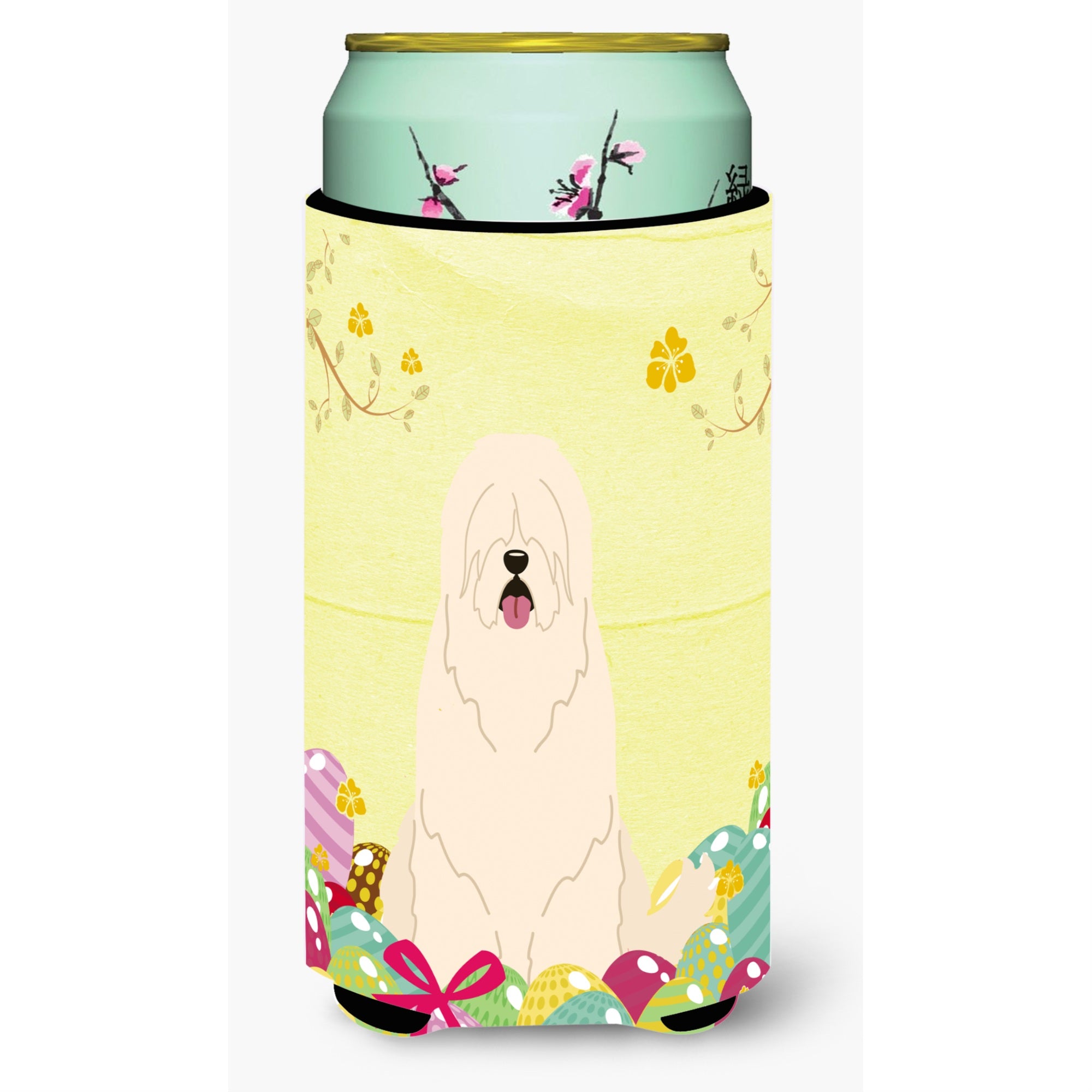 Caroline'S Treasures Easter Eggs South Russian Sheepdog Tall Boy Beverage Insulator Hugger, Multicolor