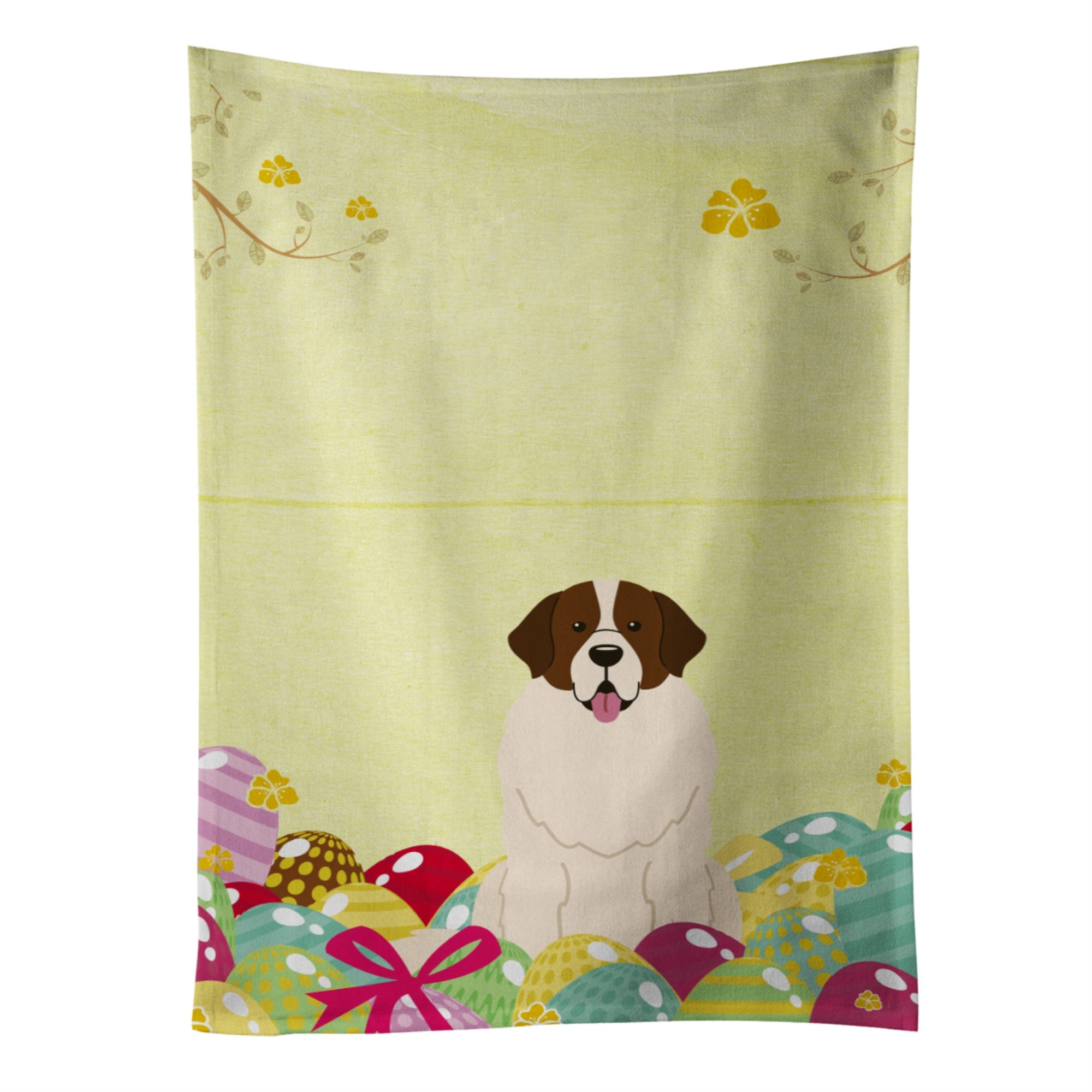Caroline'S Treasures Easter Eggs Moscow Watchdog Kitchen Towel, Multicolor, 25 X 15