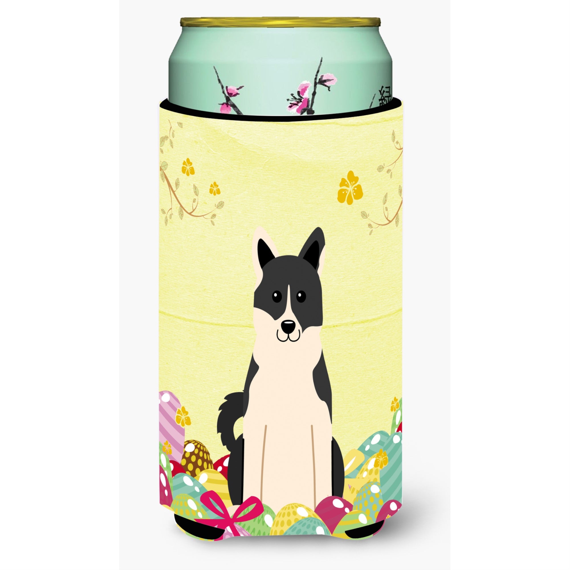 Caroline'S Treasures Easter Russo-European Laika Spitz Tall Boy Beverage Insulator Hugger, Multicolor
