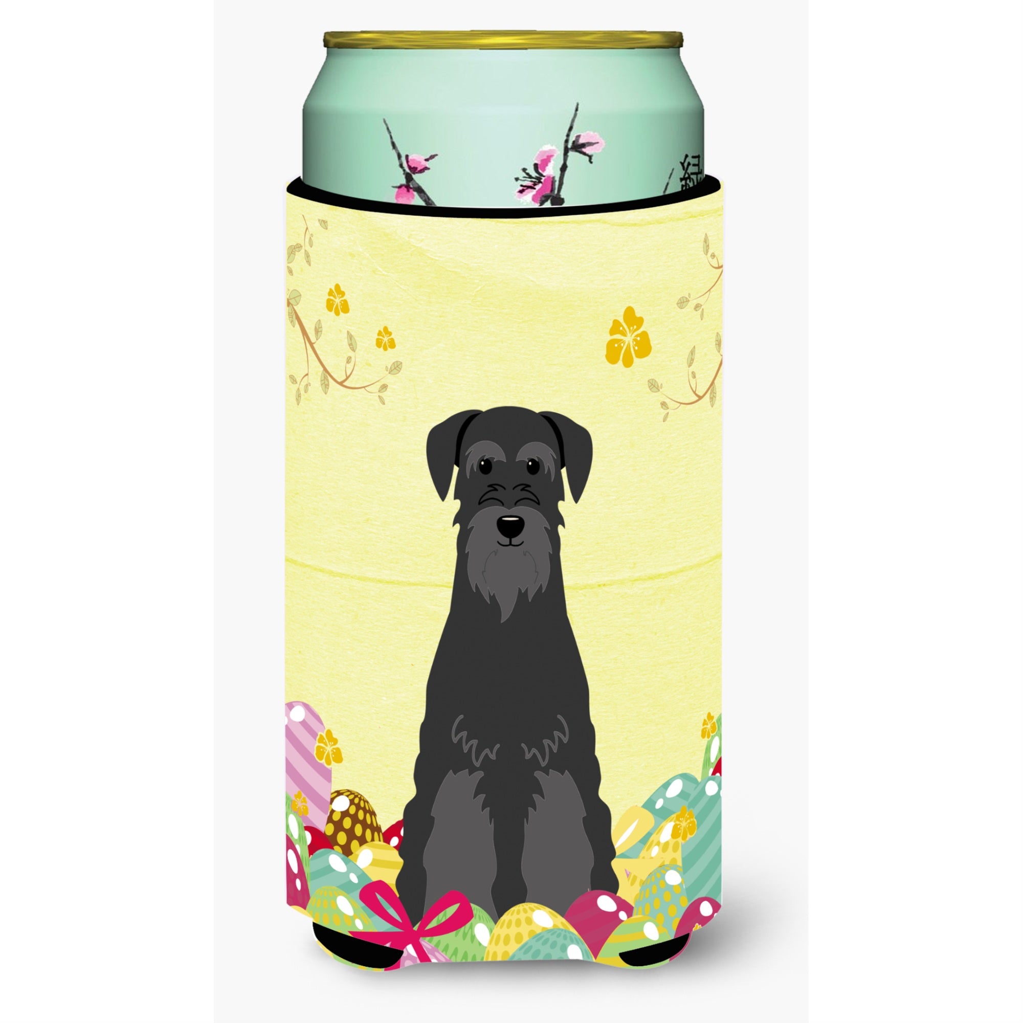 Caroline'S Treasures Easter Standard Schnauzer Black Tall Boy Beverage Insulator Hugger, Multicolor