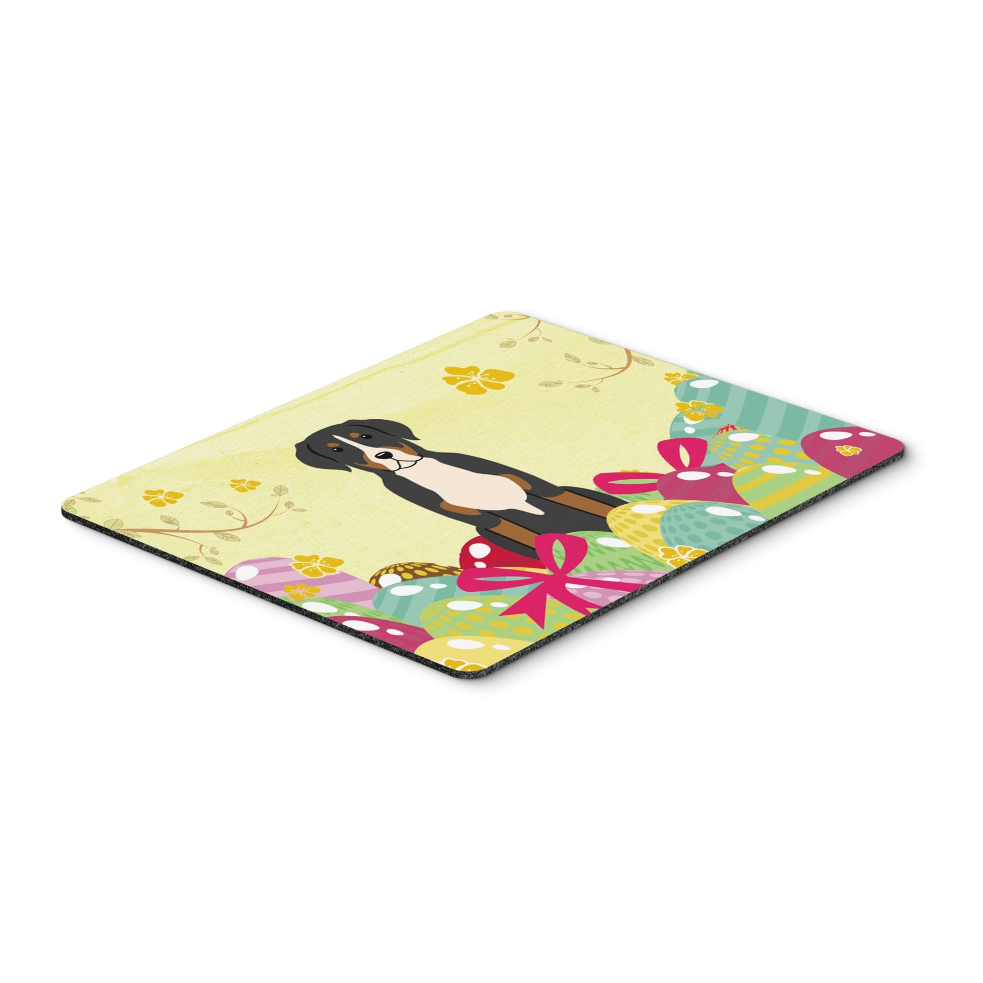 Caroline'S Treasures Easter Eggs Greater Swiss Mountain Dog Mouse Pad, Hot Pad Or Trivet, Multicolor, 7.75X9.25   (Bb6037Mp)