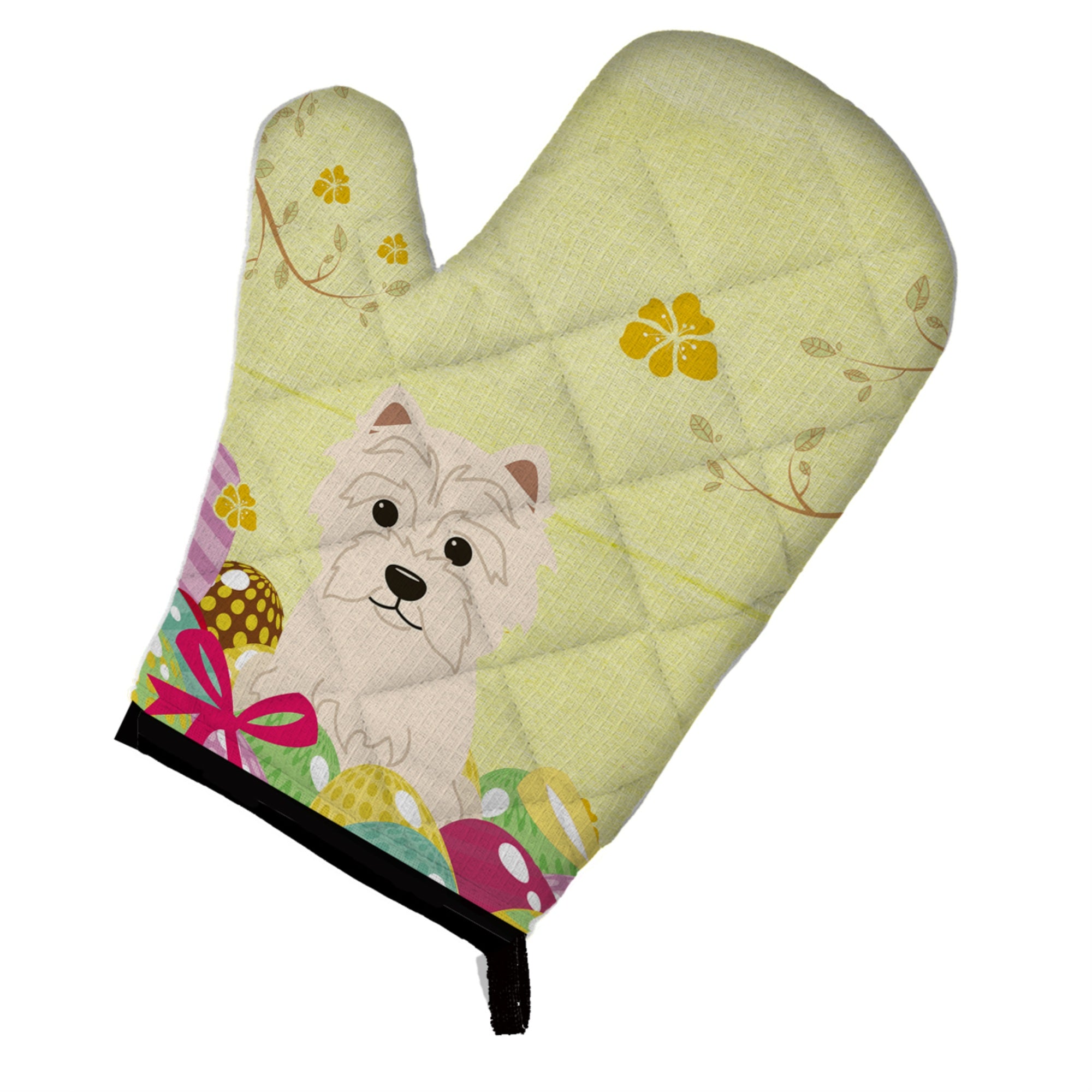 Caroline'S Treasures Easter Eggs Westie Oven Mitt, Multicolor, 12 X 8.5