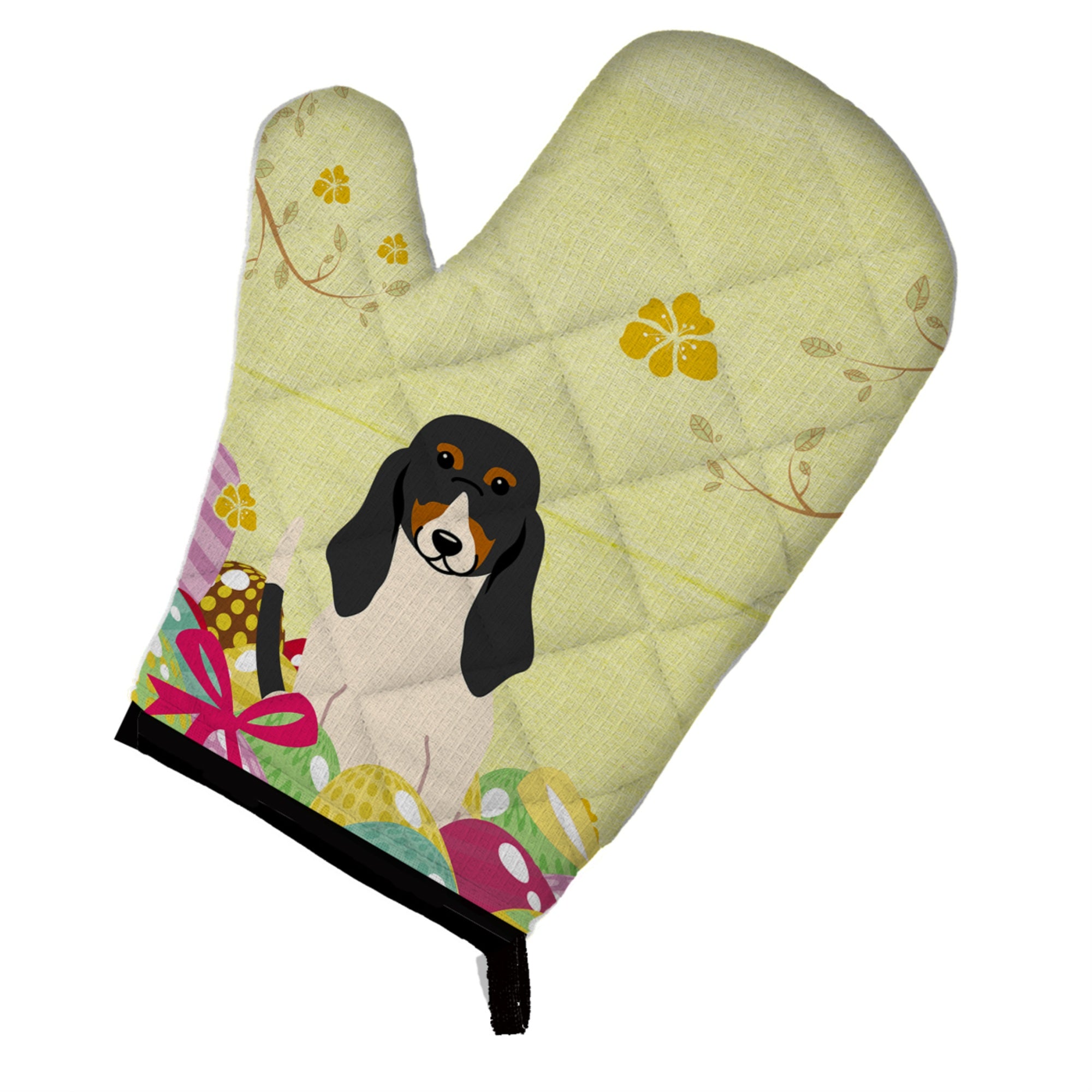 Caroline'S Treasures Easter Eggs Swiss Hound Oven Mitt, Multicolor, 12 X 8.5