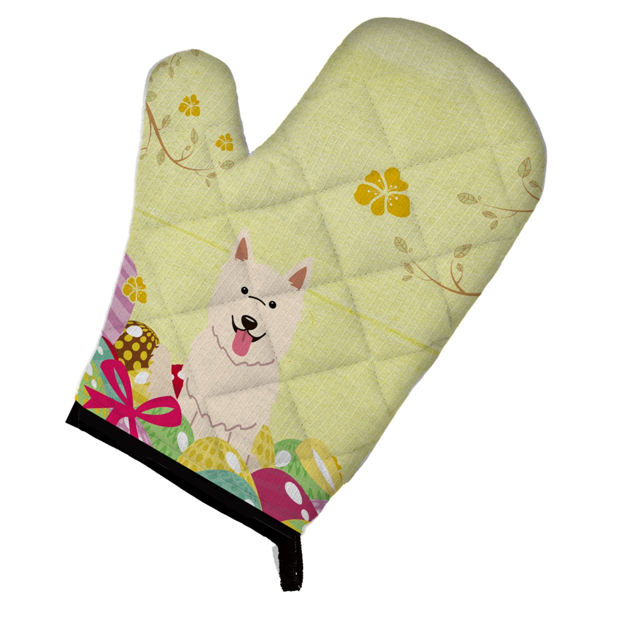 Caroline'S Treasures Easter Eggs White German Shepherd Oven Mitt, Multicolor, 12 X 8.5
