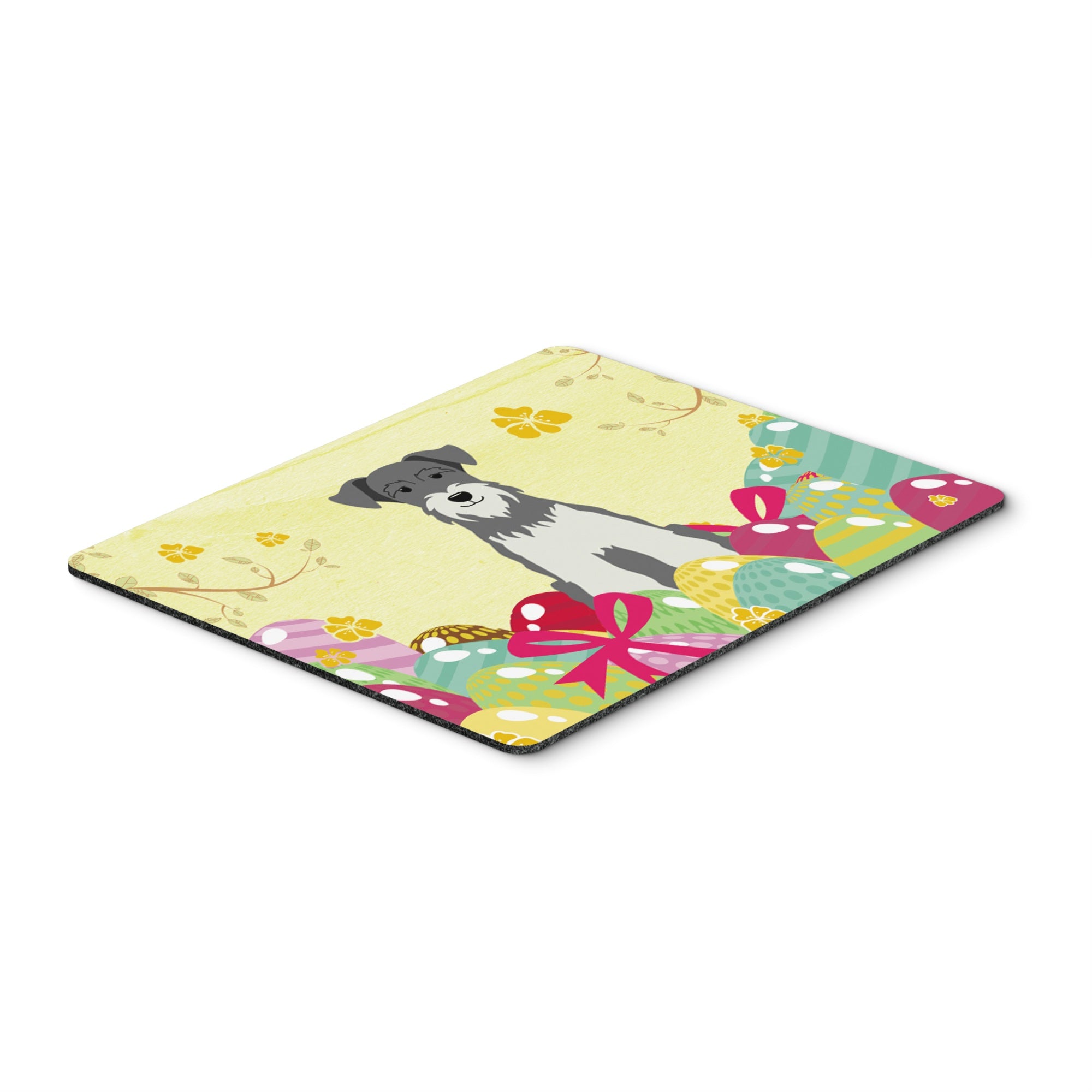 Caroline'S Treasures Easter Eggs Miniature Schnauzer Salt And Pepper Mouse Pad, Hot Pad Or Trivet, Multicolor, 7.75X9.25   (Bb