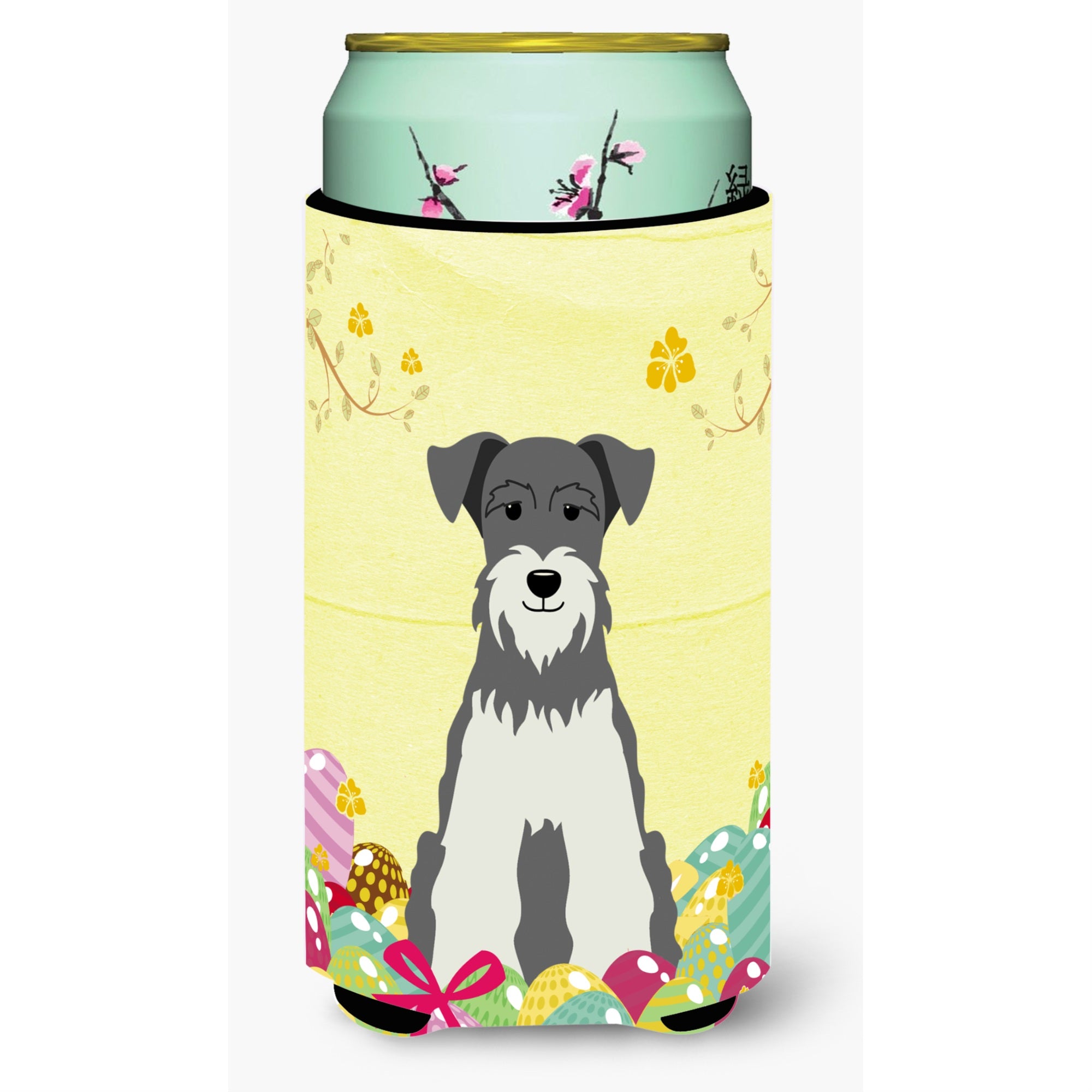Caroline'S Treasures Easter Schanuzer Salt & Pepper Tall Boy Beverage Insulator Hugger, Multicolor