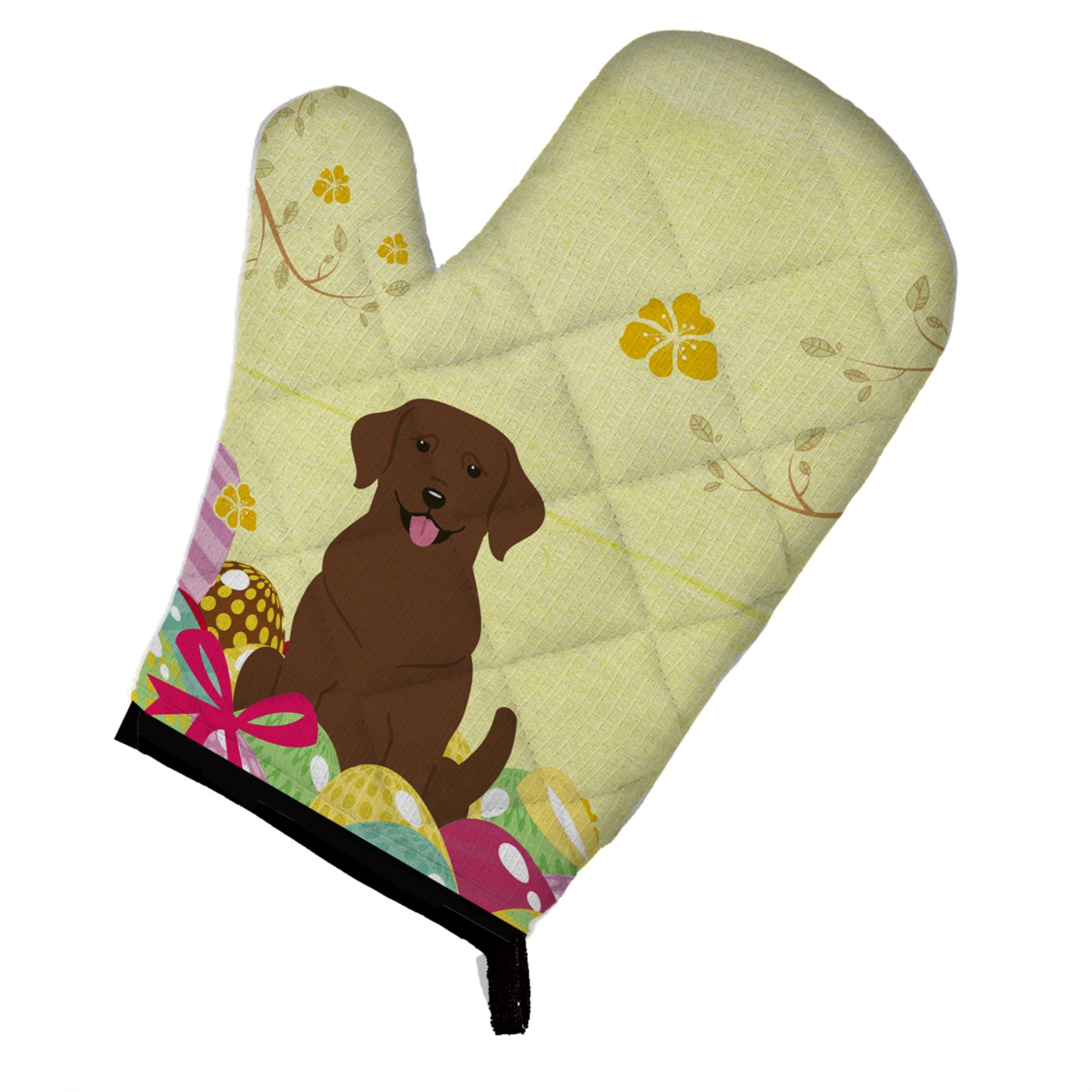 Caroline'S Treasures Easter Eggs Chocolate Labrador Oven Mitt, Multicolor, 12 X 8.5