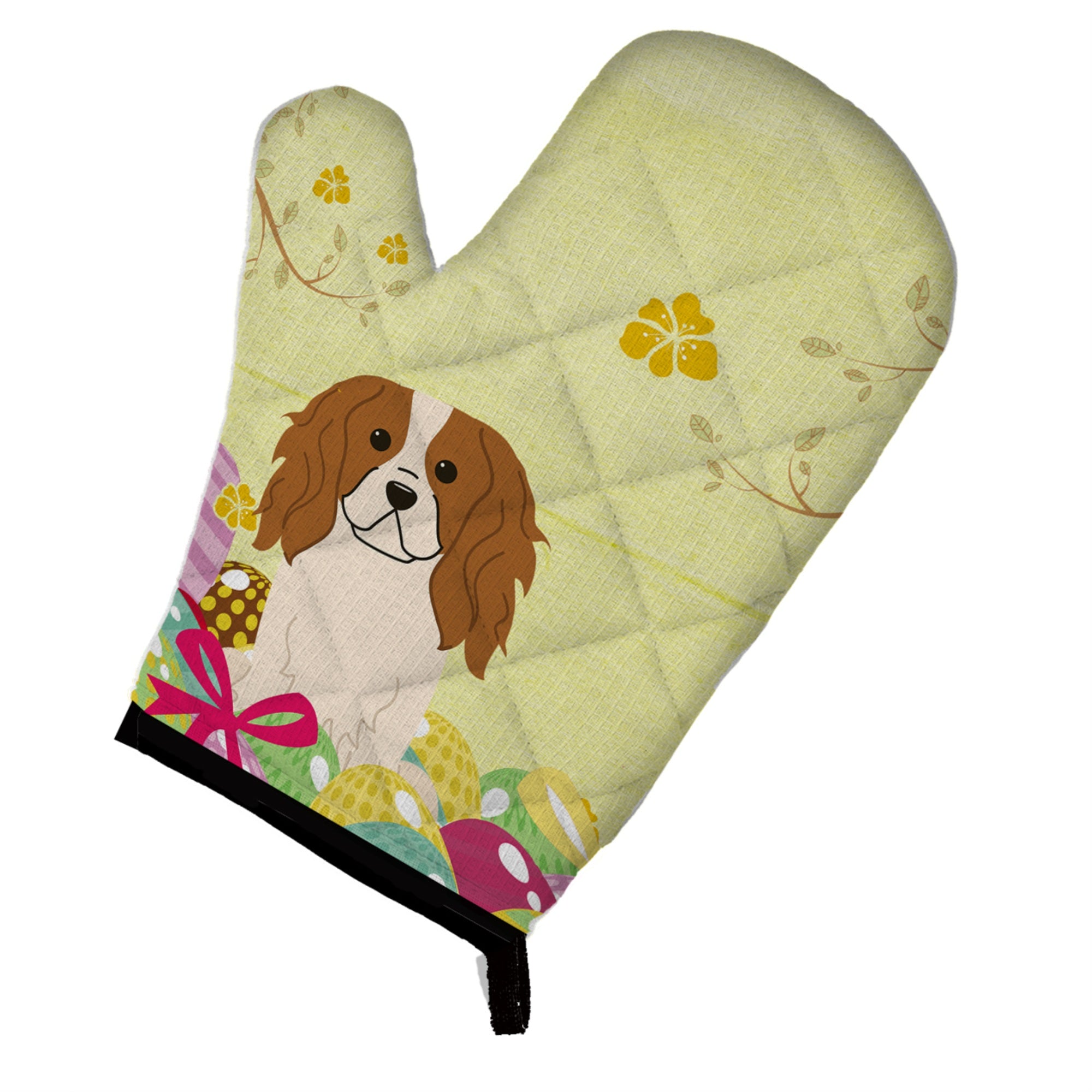 Caroline'S Treasures Easter Eggs Cavalier Spaniel Oven Mitt, Multicolor, 12 X 8.5