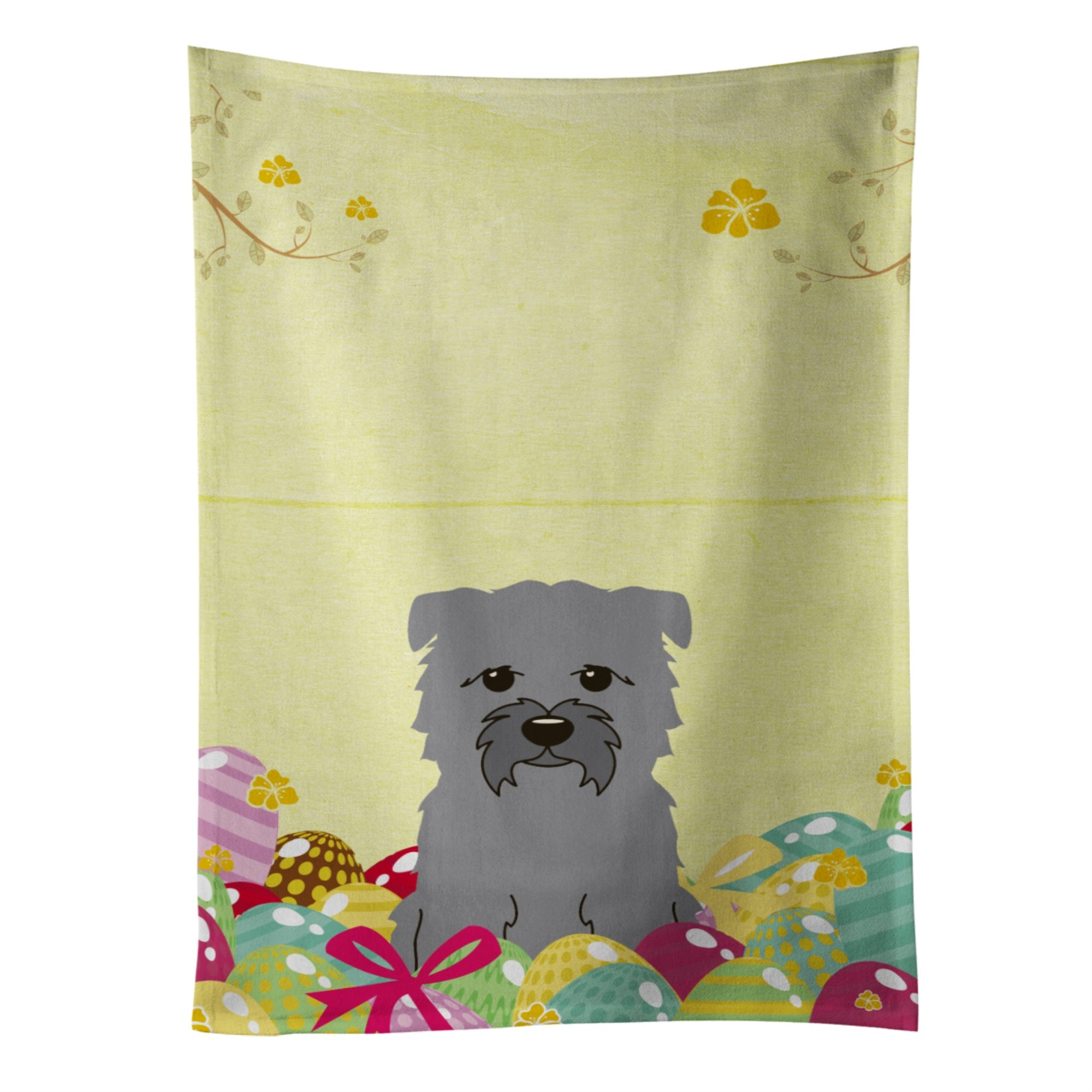 Caroline'S Treasures Easter Eggs Glen Of Imal Grey Kitchen Towel, Multicolor, 25 X 15